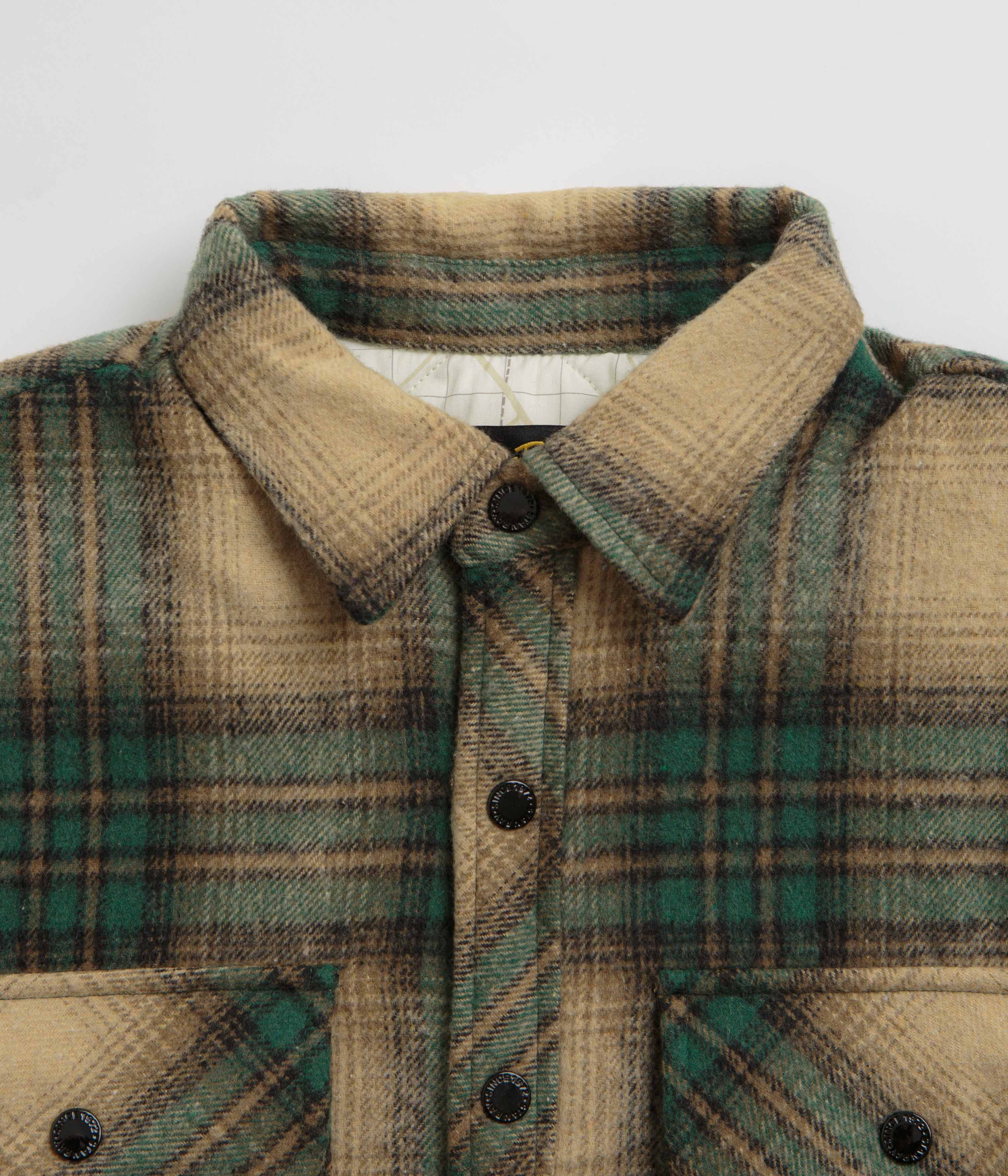 Stan Ray Quilted Plaid Overshirt - Olive Plaid - Image 7