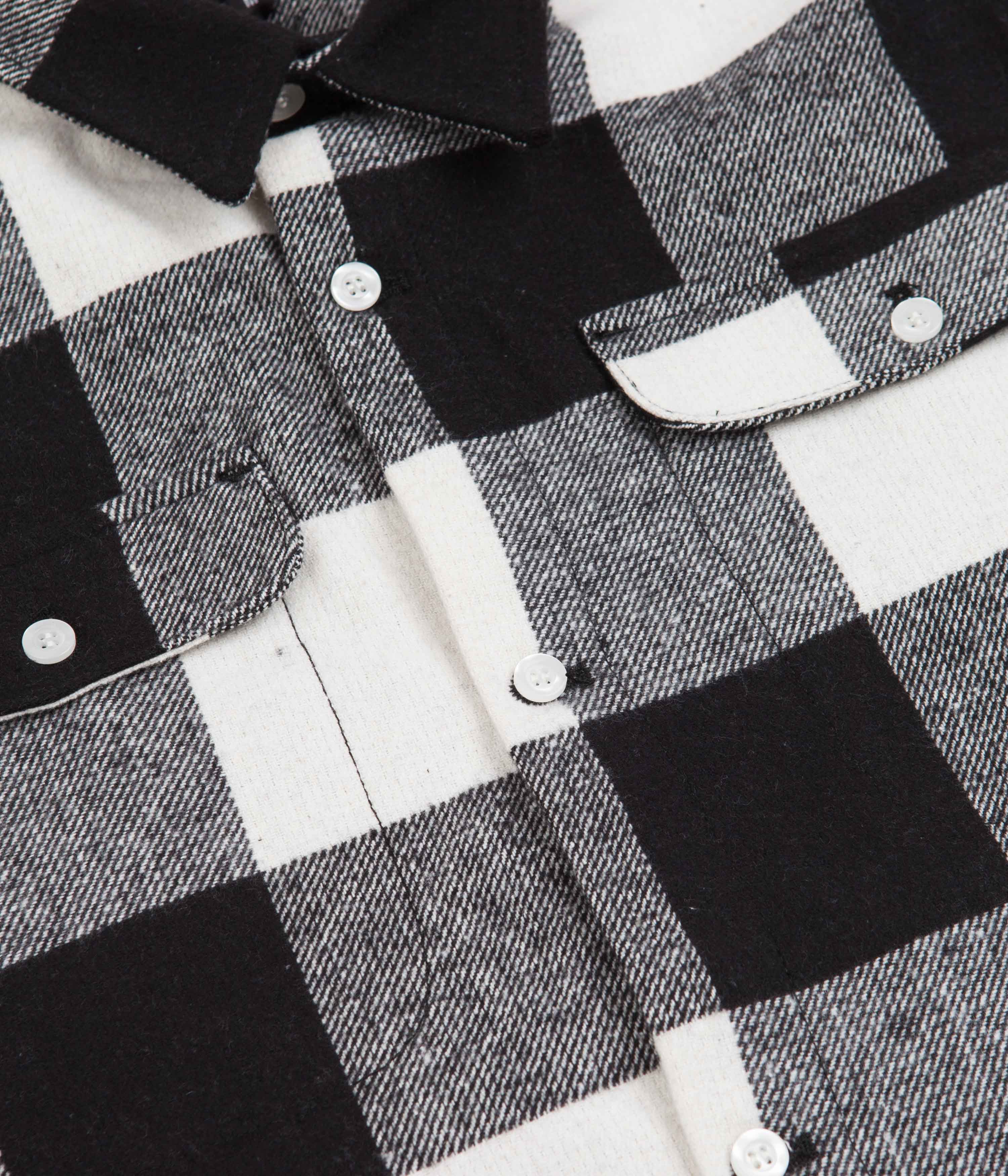 Stan Ray Work Shirt - Black / Natural Buffalo Check - Image 3