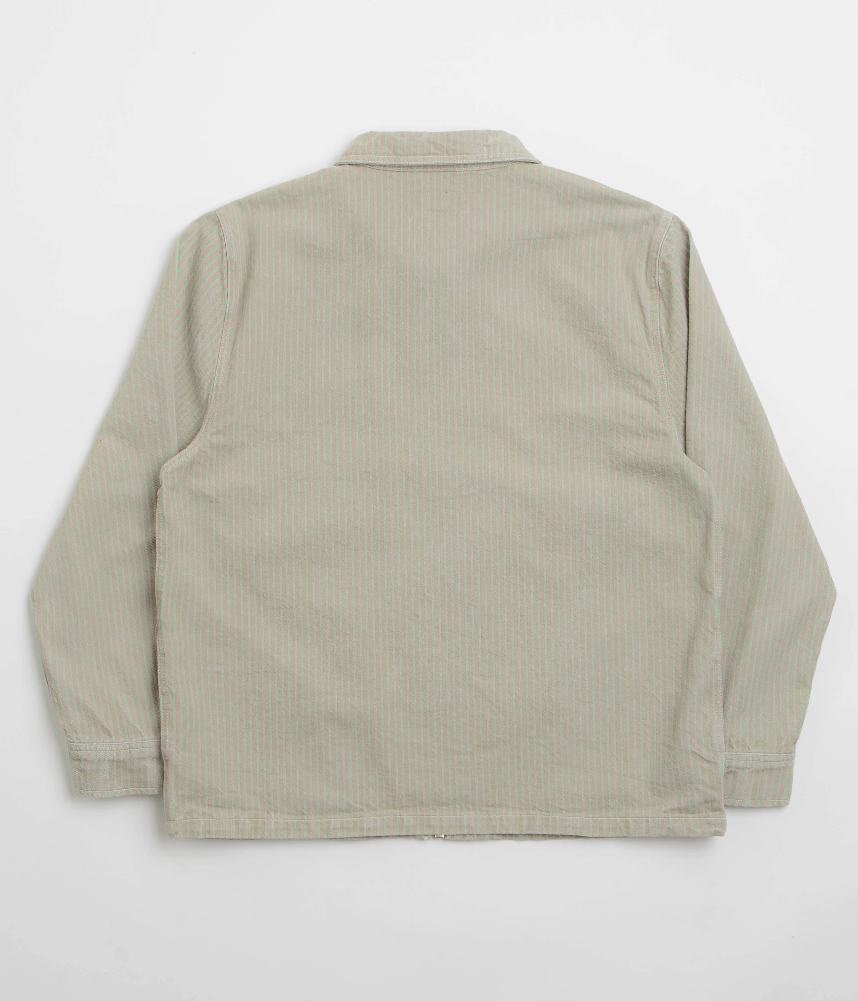 Stan Ray Zip Shirt - Quiet Green Hickory - Image 3