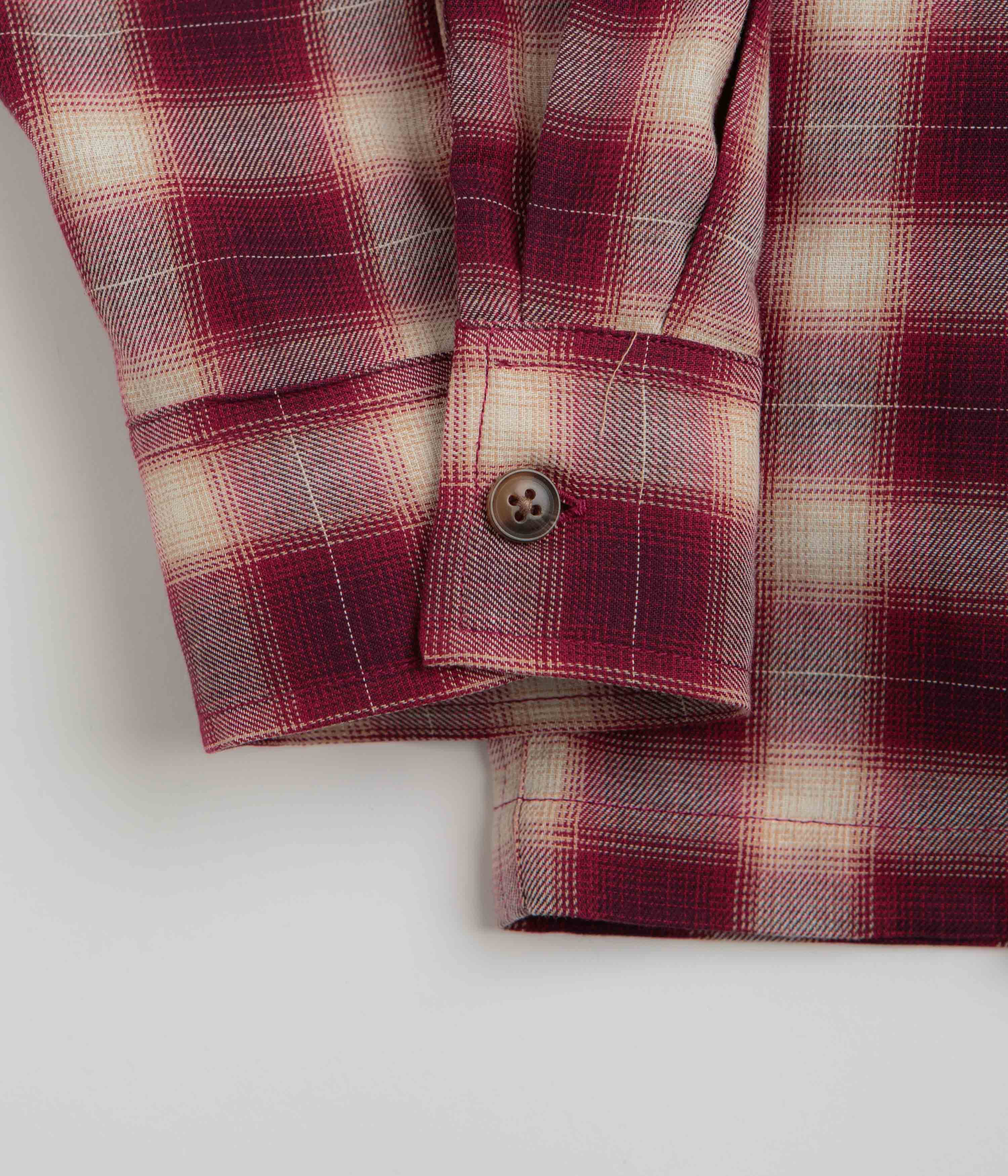 Stan Ray Zip Shirt - Red Check - Image 6