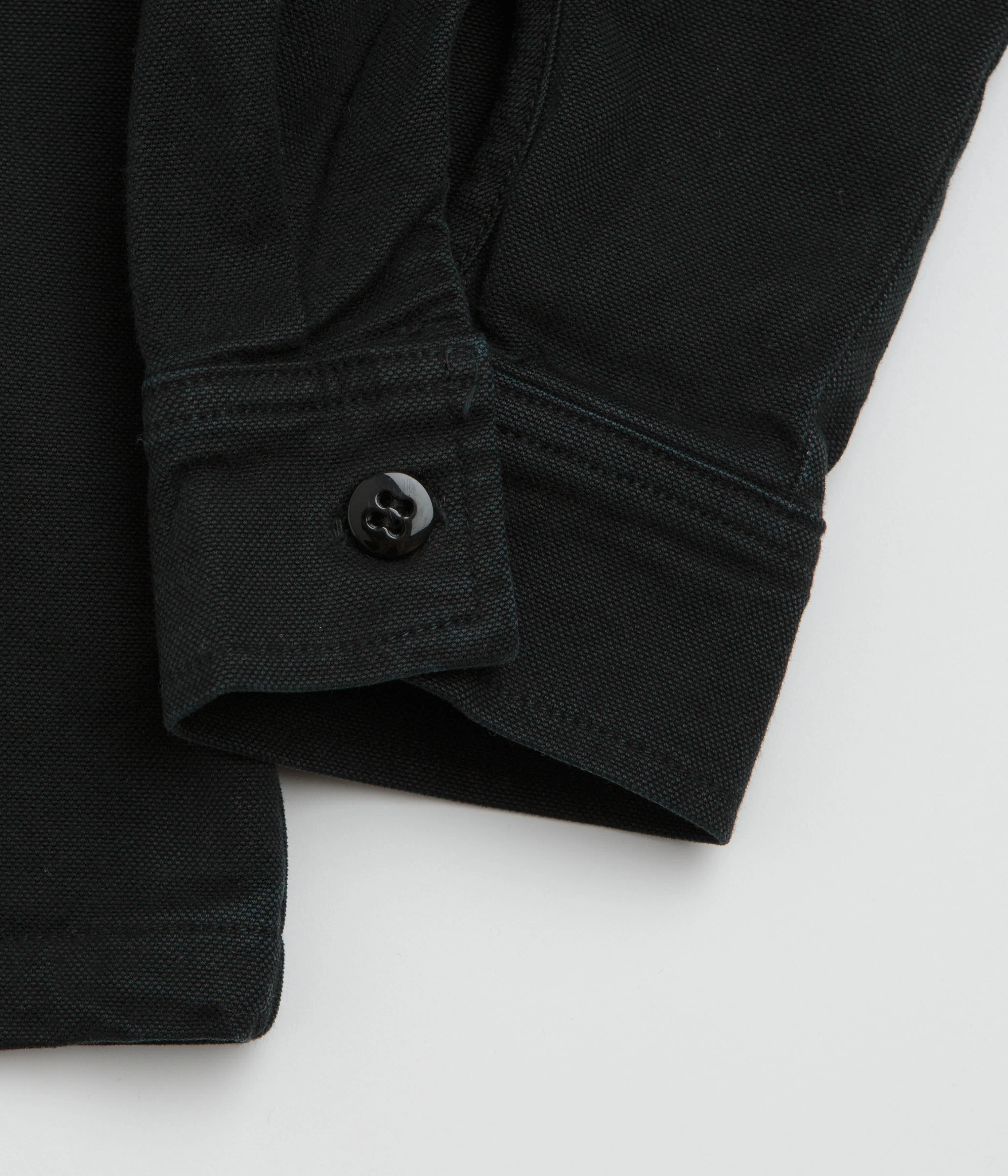 Stan Ray Zip Shirt - Washed Black Canvas - Image 5