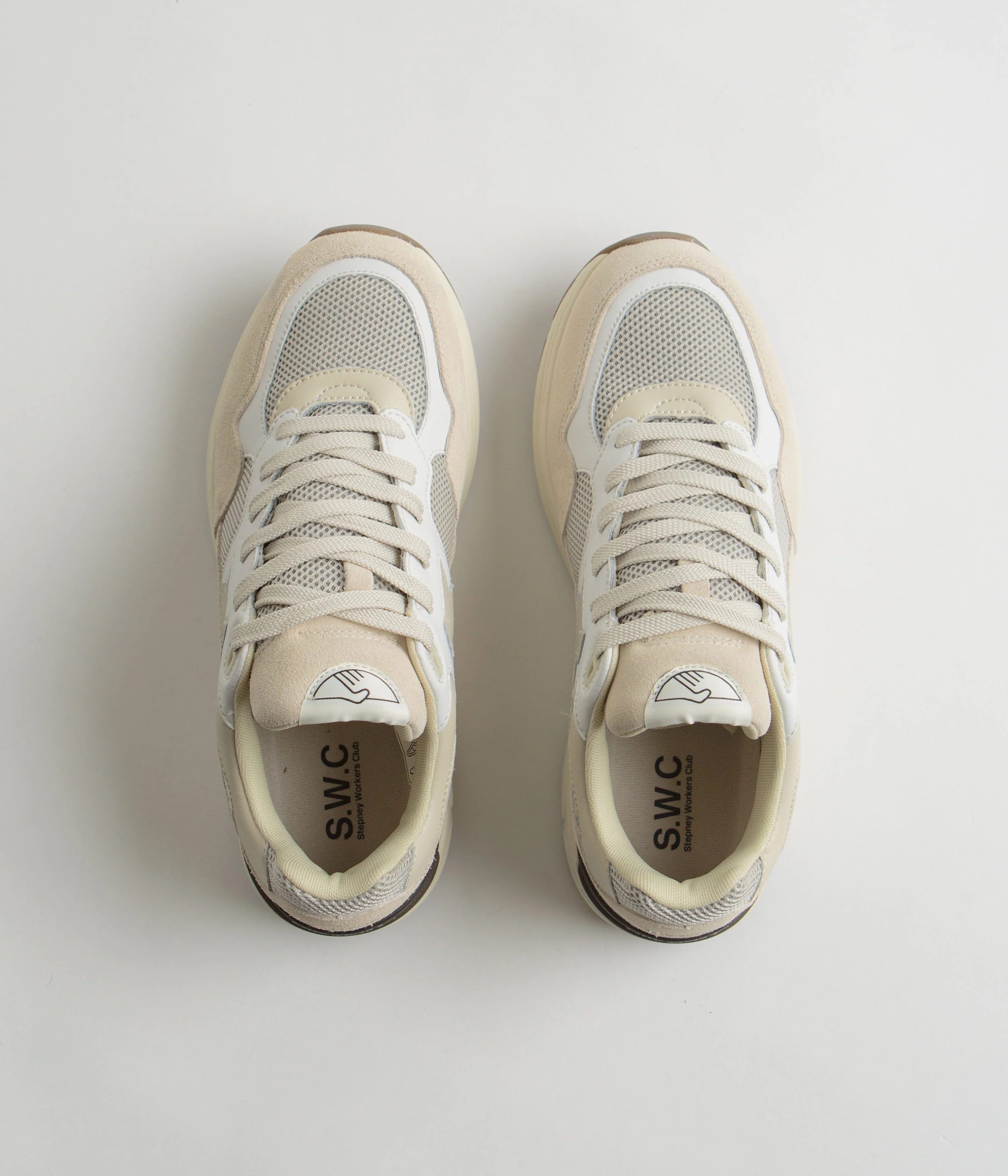 Stepney Workers Club Amiel S-Strike Suede Shoes - White Ecru - Image 7