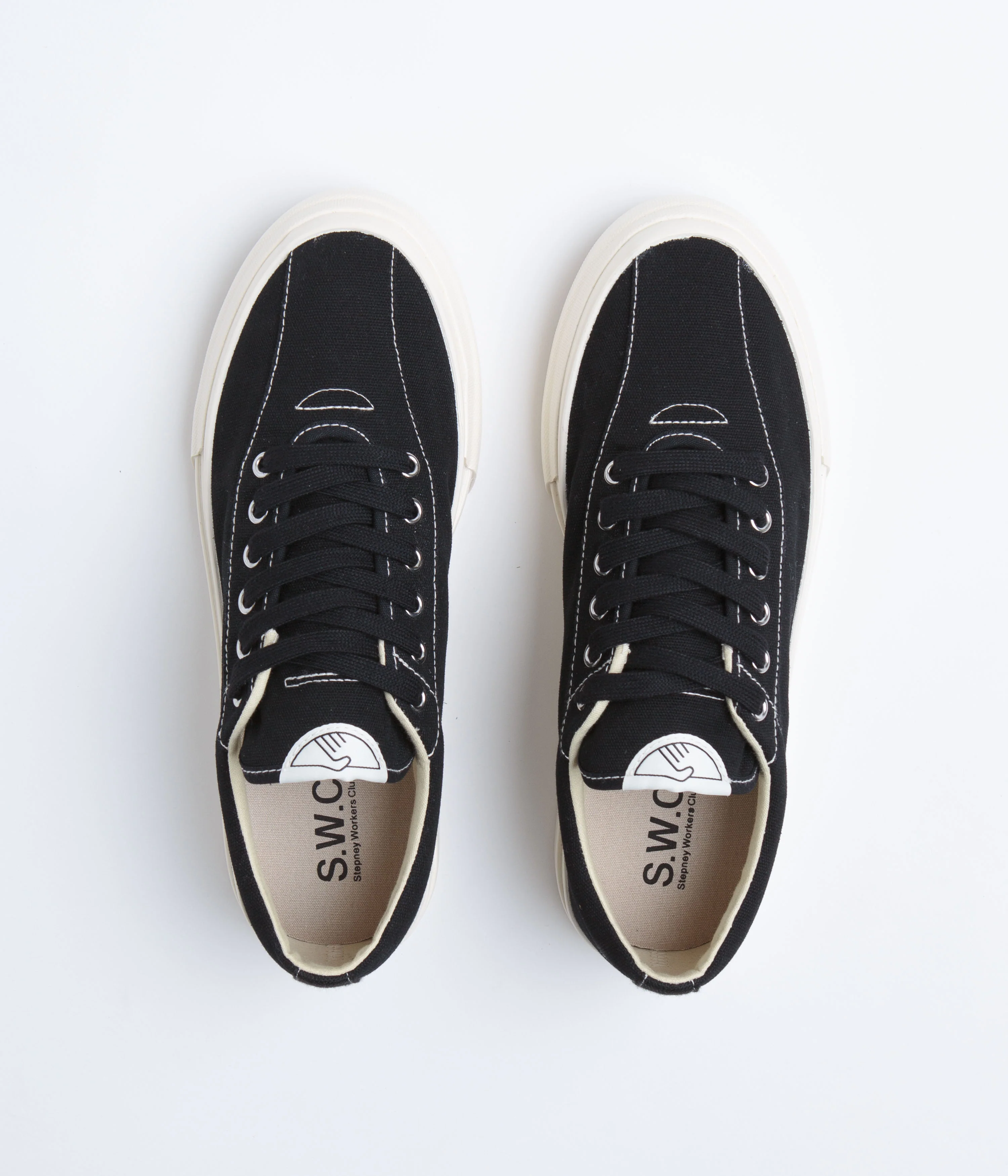 Stepney Workers Club Dellow Canvas Shoes - Black - Image 7