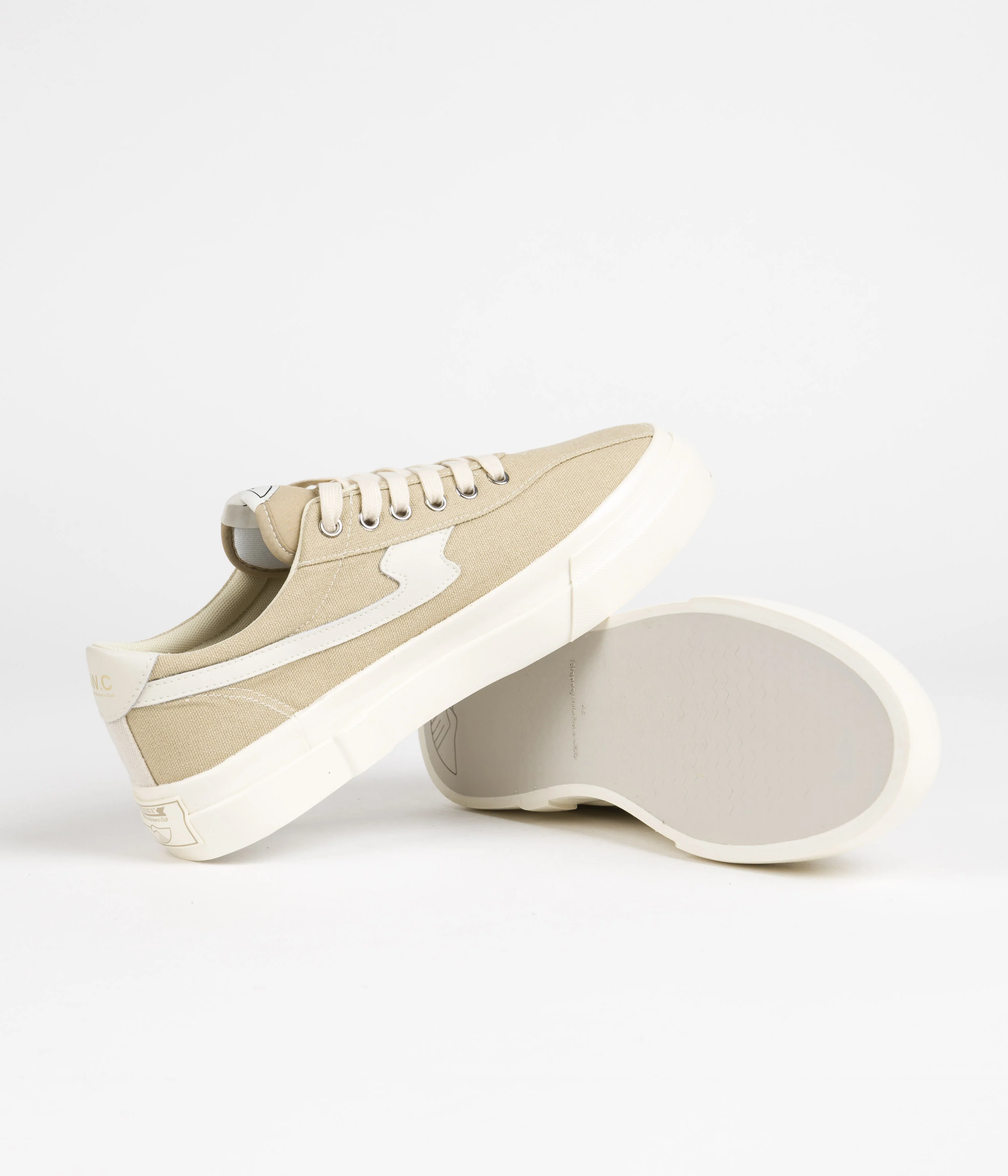 Stepney Workers Club Dellow S-Strike Canvas Shoes - Sand / Ecru - Image 5