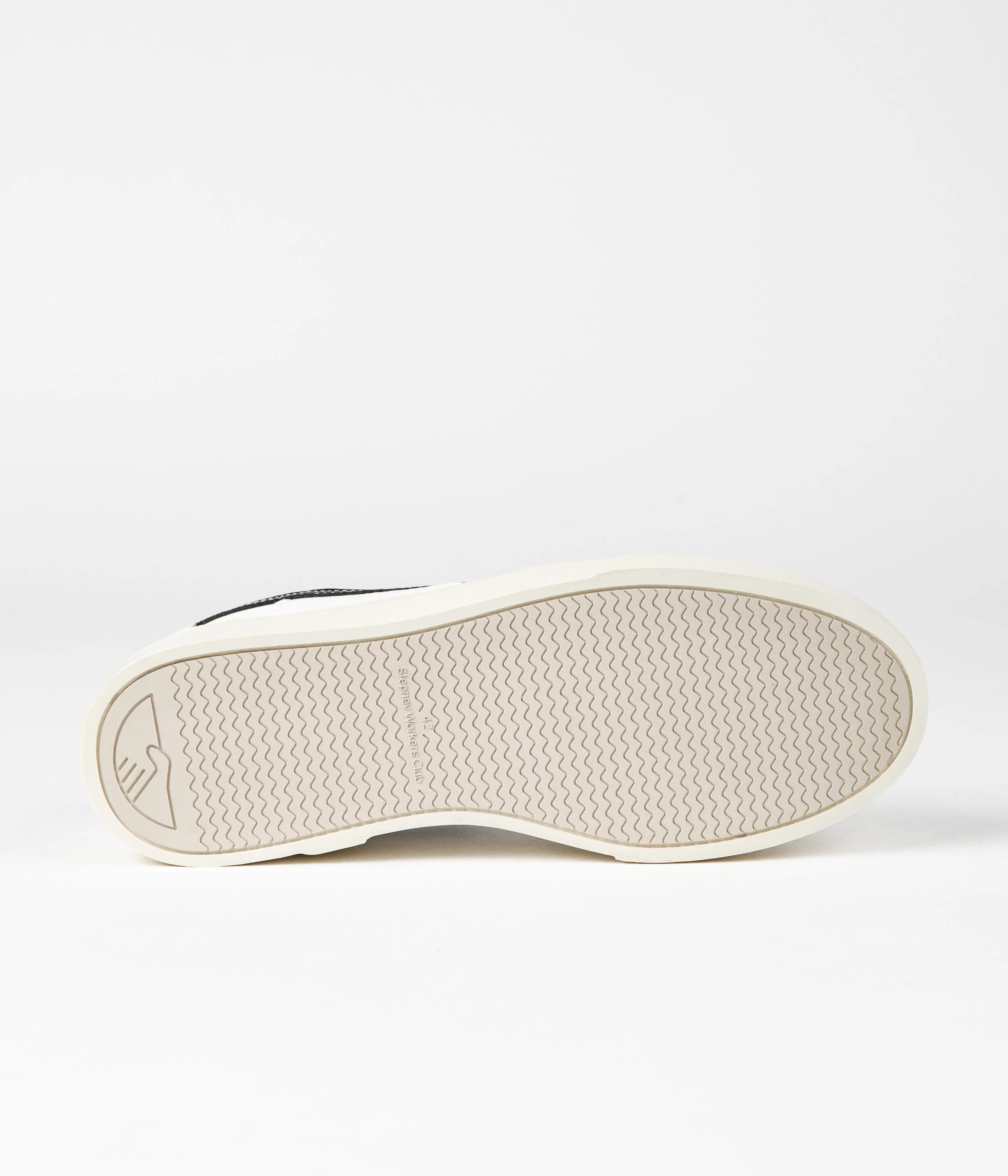 Stepney Workers Club Pearl S-Strike Leather Shoes - White / Black - Image 6