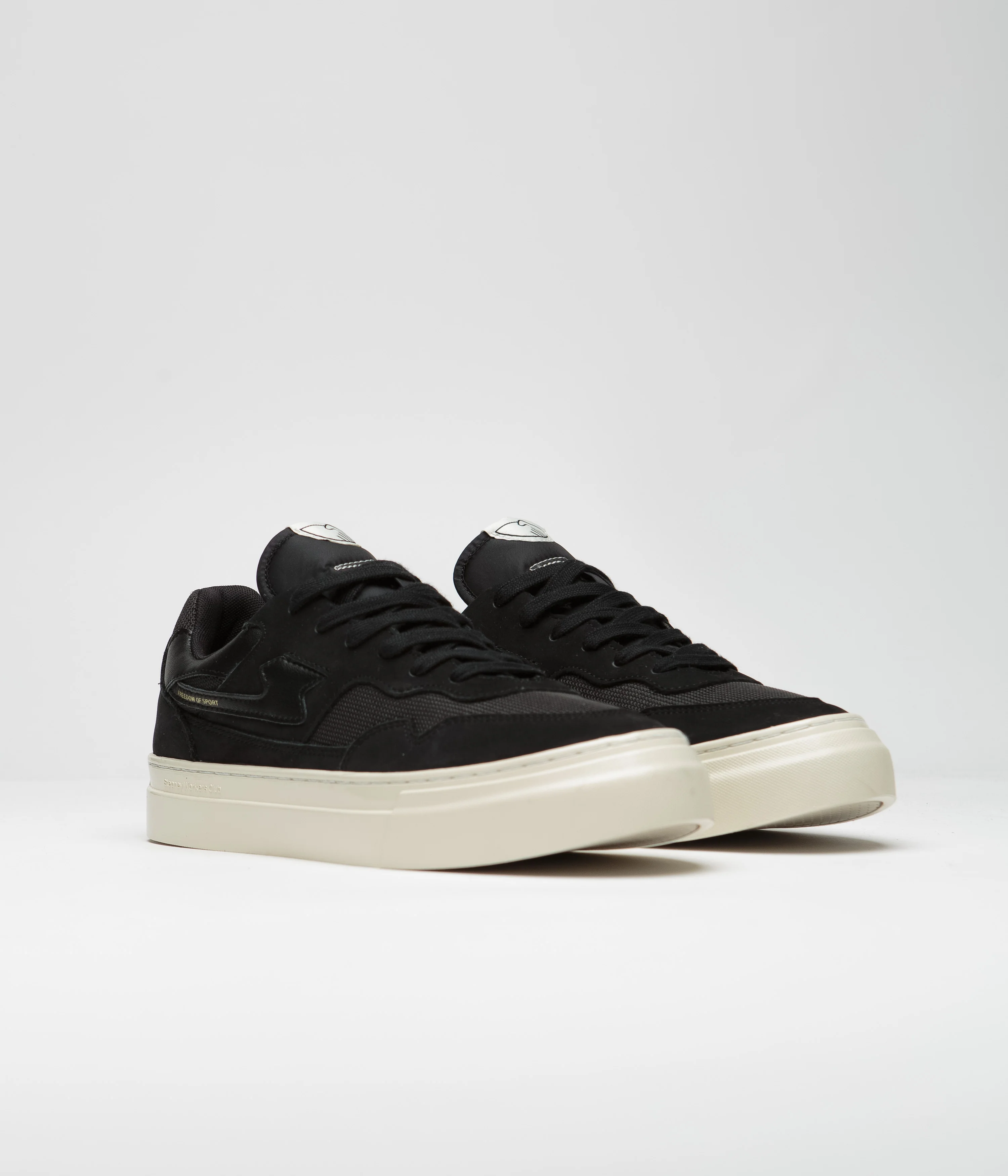 Stepney Workers Club Pearl S-Strike Nubuck Shoes - Black / Black - Image 2