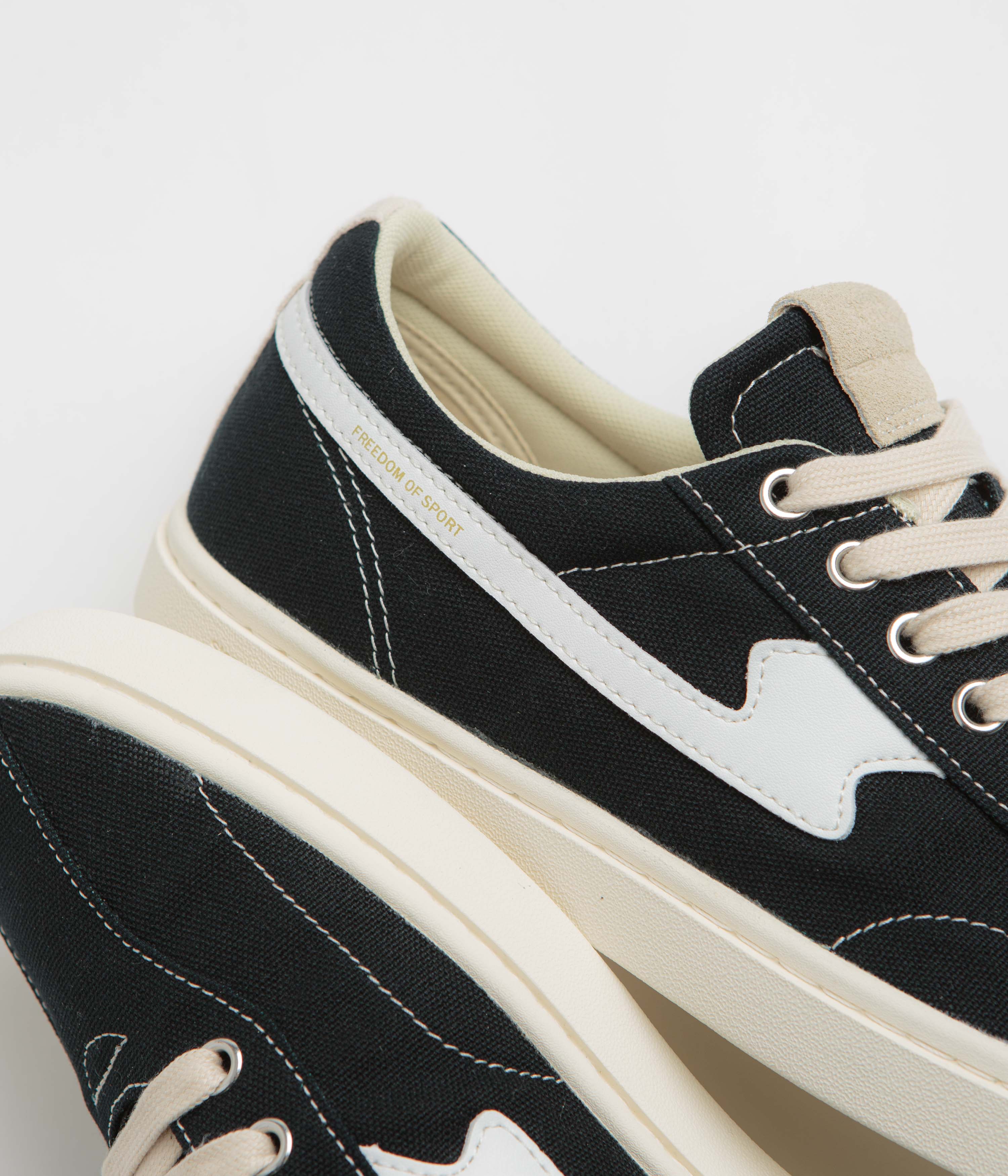 Stepney Workers Club Surma S-Strike Canvas Shoes - Black / White - Image 3