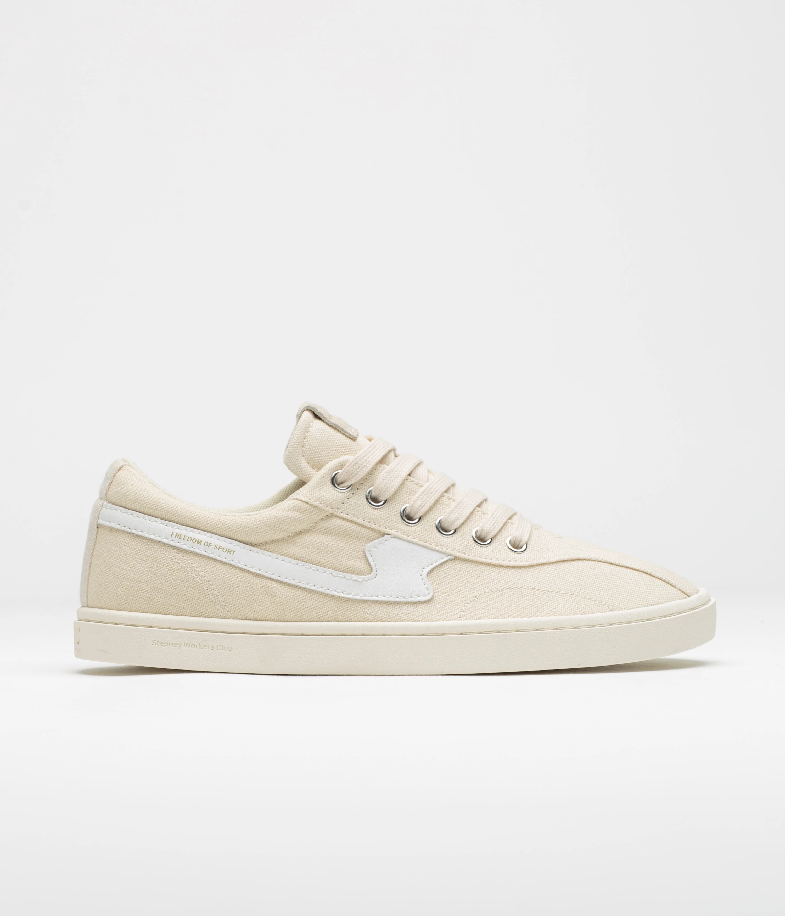 Stepney Workers Club Surma S-Strike Canvas Shoes - Ecru / White