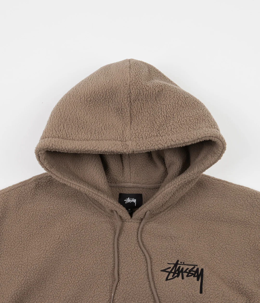 Stussy Bronson Polar Fleece Hoodie - Taupe - Image 2