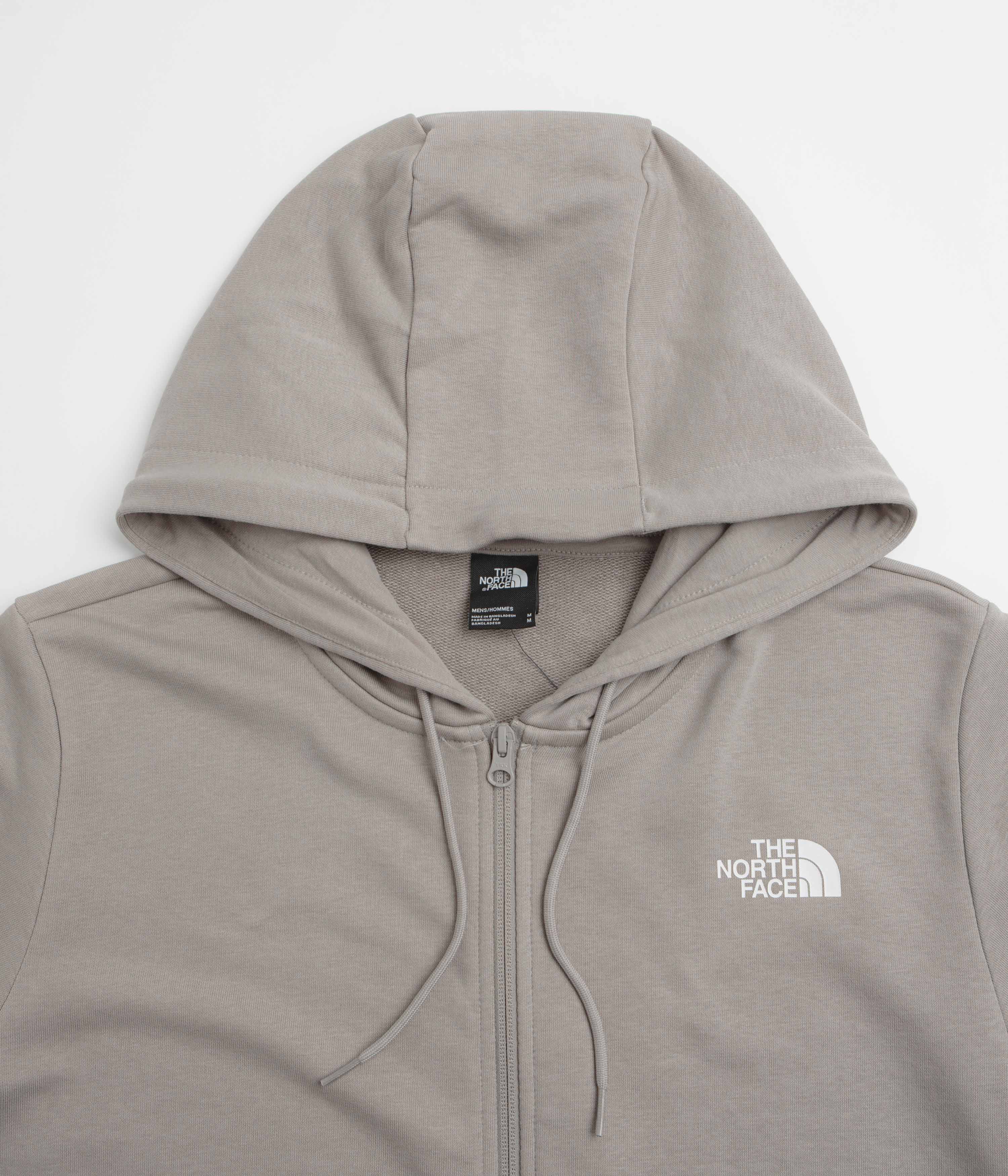 The North Face Simple Dome Light Full Zip Hoodie - Stone Slab - Image 3