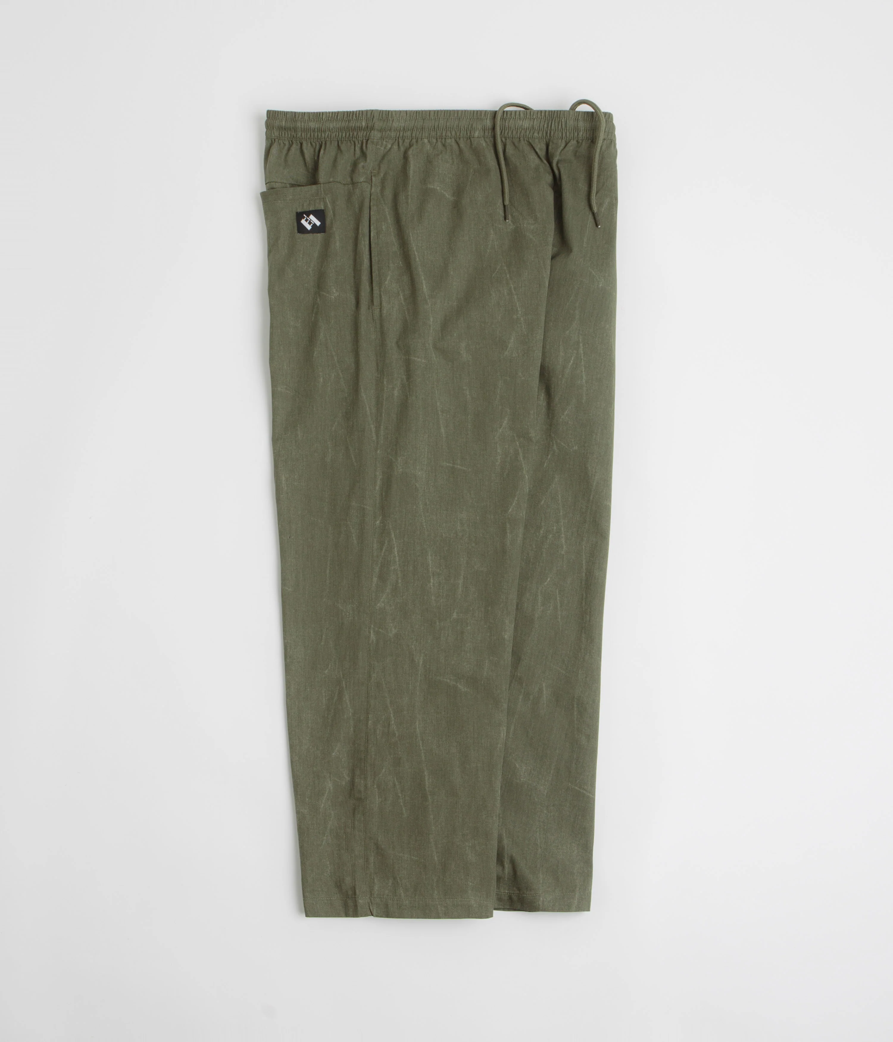 The Trilogy Tapes Beach Pants - Textured Olive - Image 2