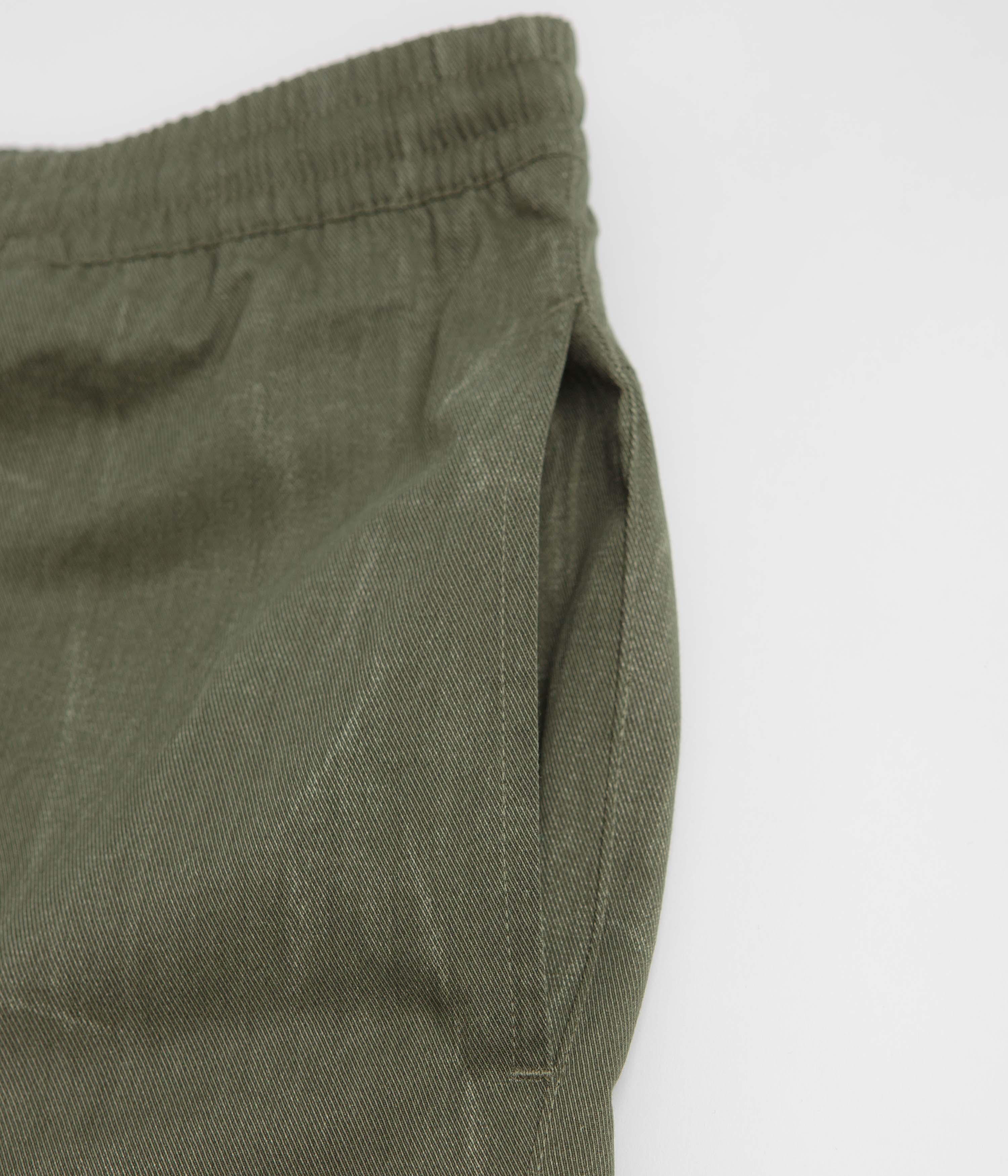 The Trilogy Tapes Beach Pants - Textured Olive - Image 4