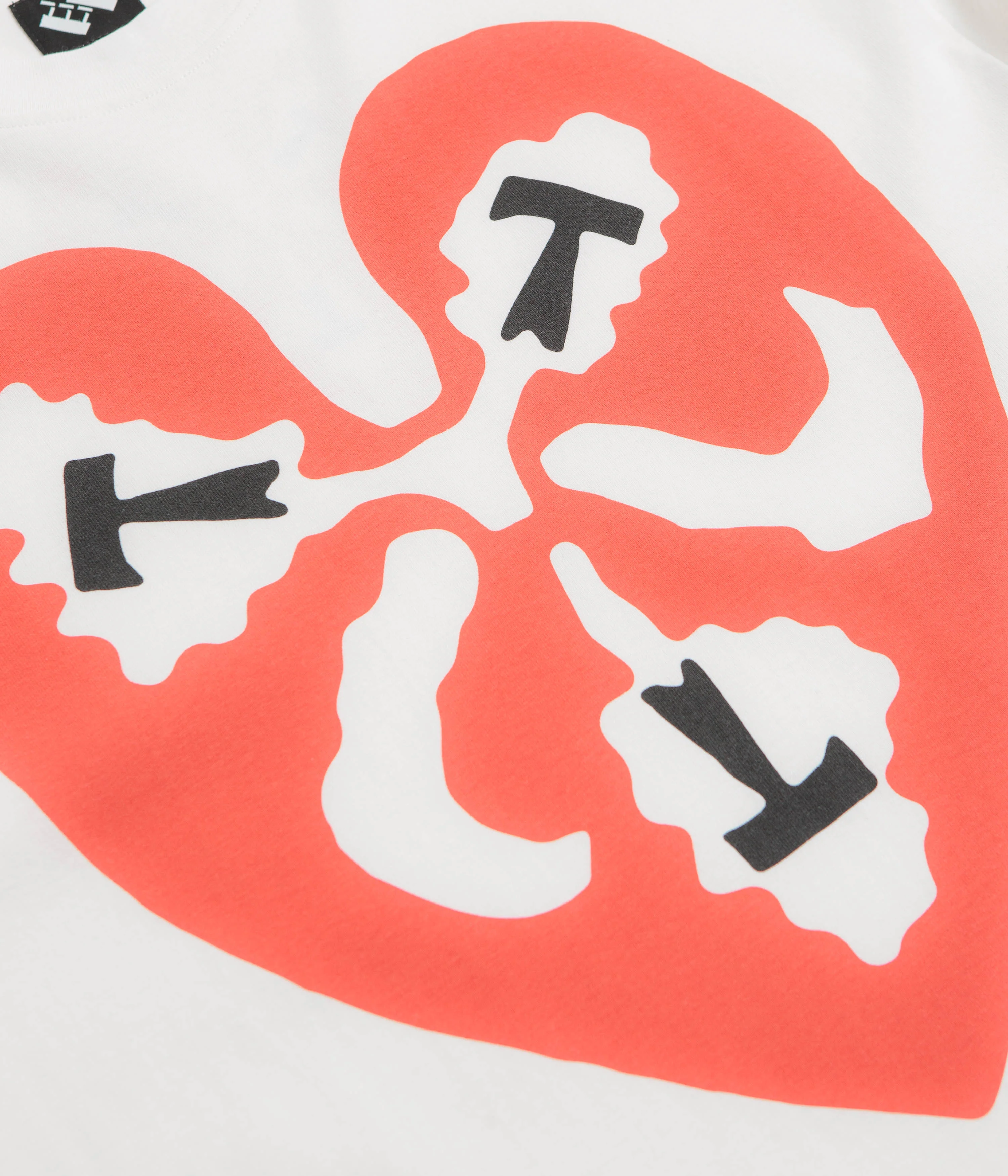 The Trilogy Tapes Heart T-Shirt - White - Image 4