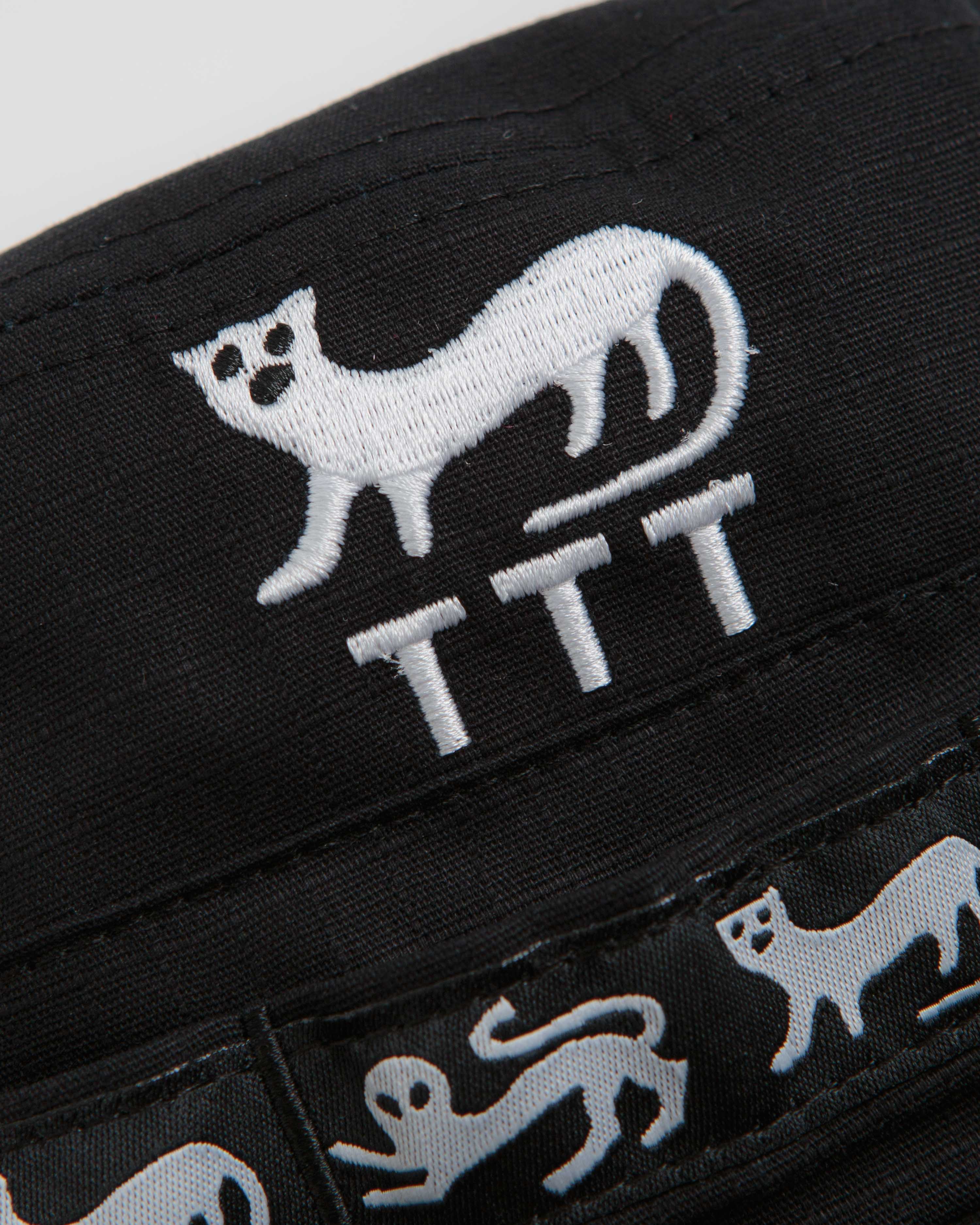 The Trilogy Tapes Lion Boonie Hat - Black - Image 3