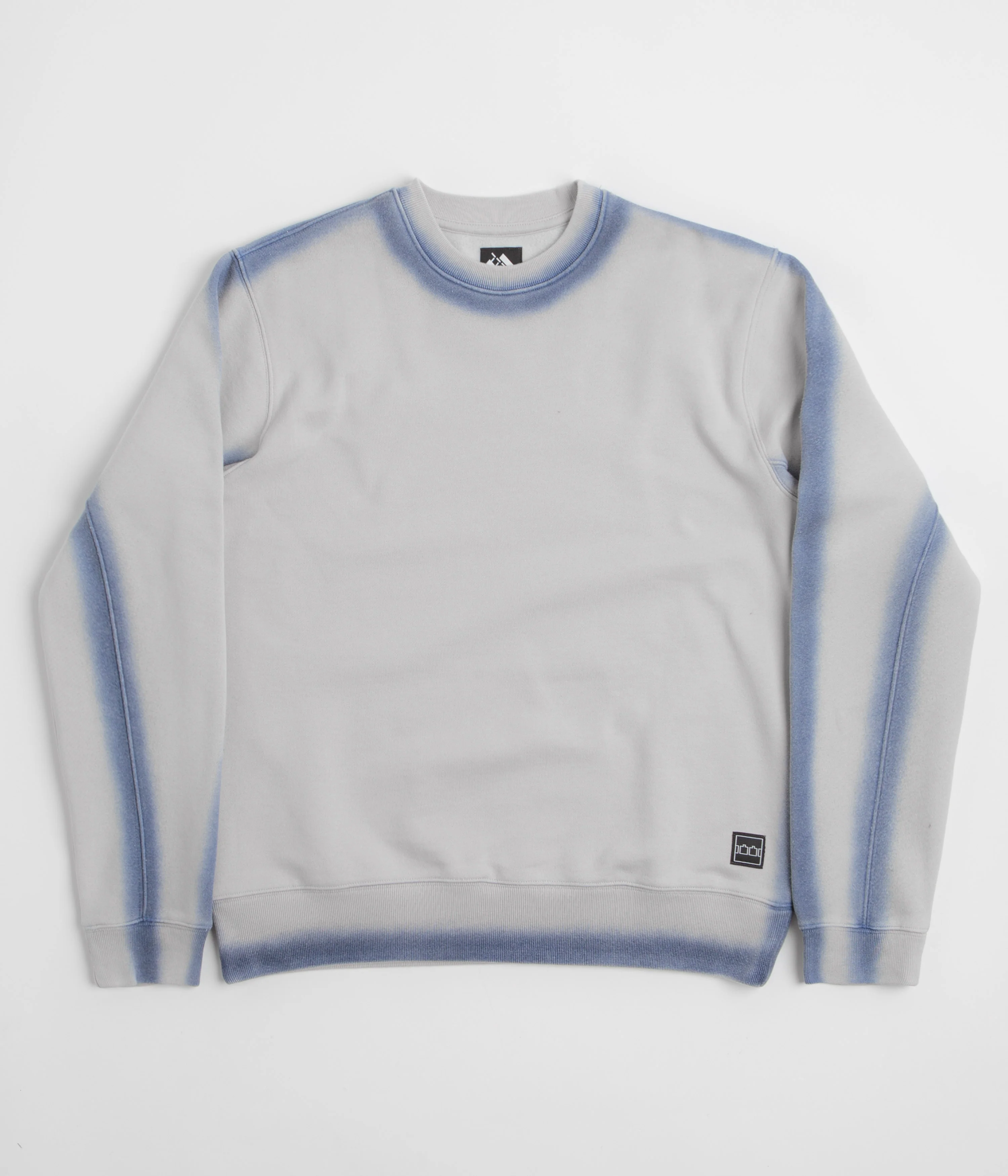 The Trilogy Tapes Overdyed Crewneck Sweatshirt - Grey / Blue