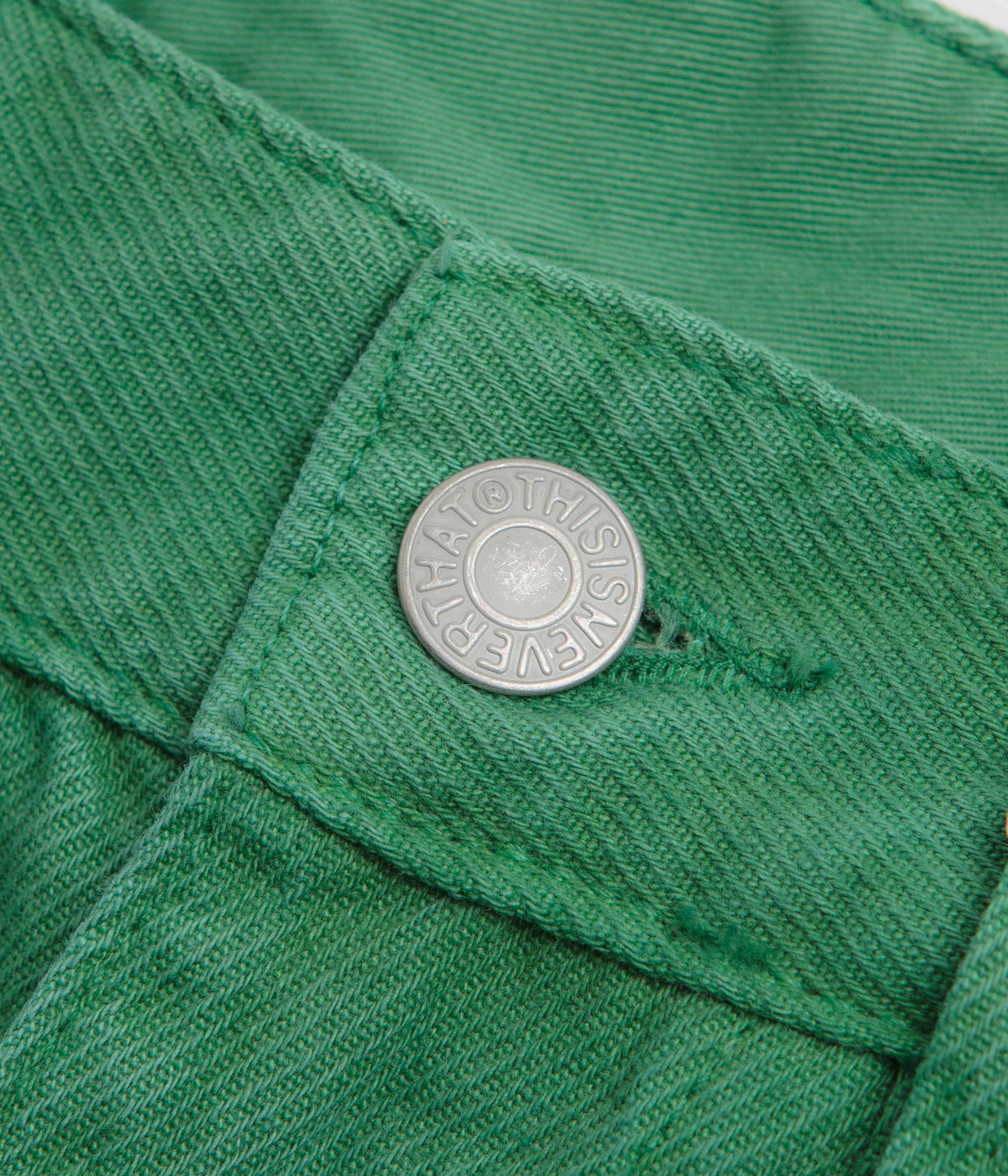 thisisneverthat Overdyed Half Shorts - Green - Image 7