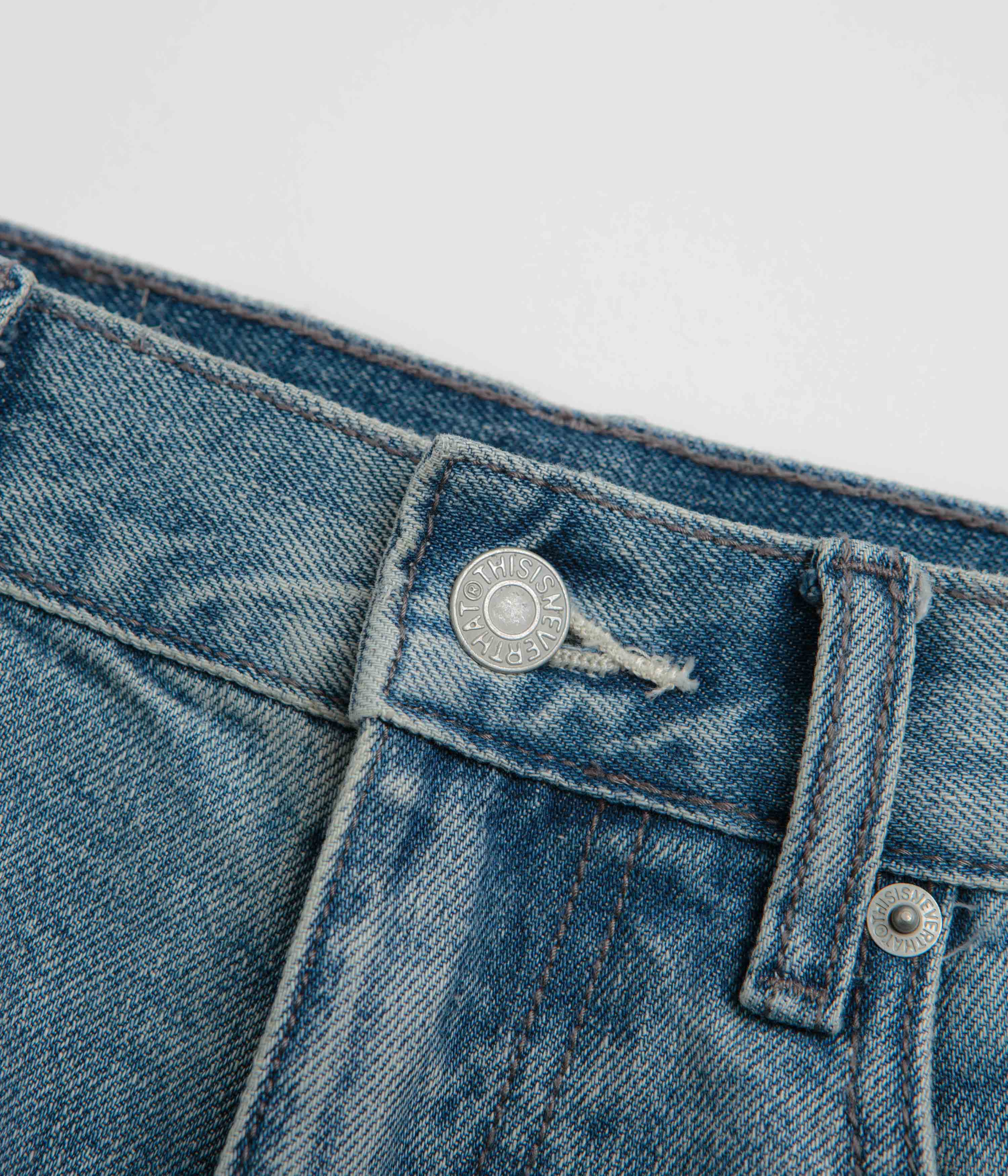 thisisneverthat Relaxed Jeans - Washed Blue - Image 7