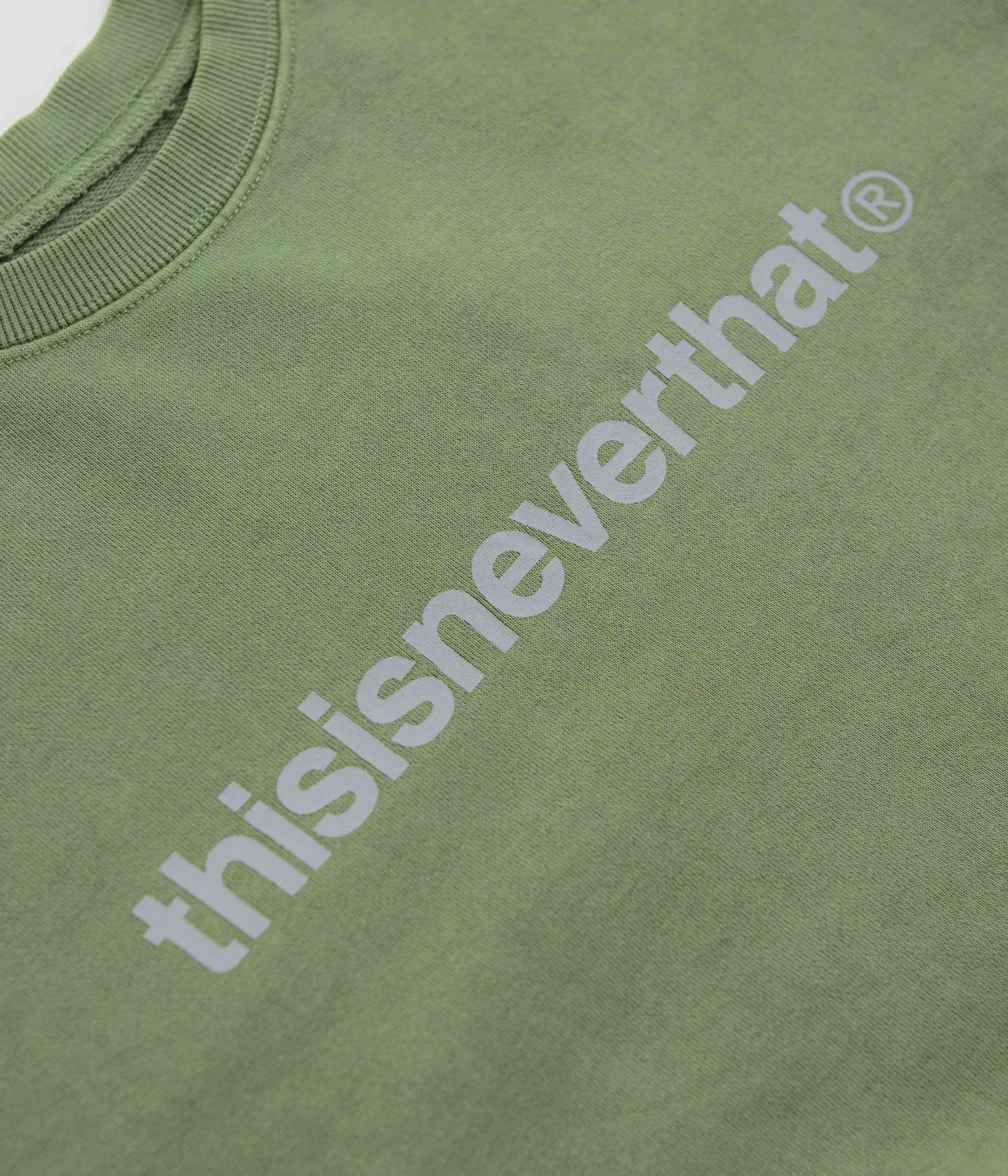 thisisneverthat T-Logo LT Crewneck Sweatshirt - Moss - Image 3