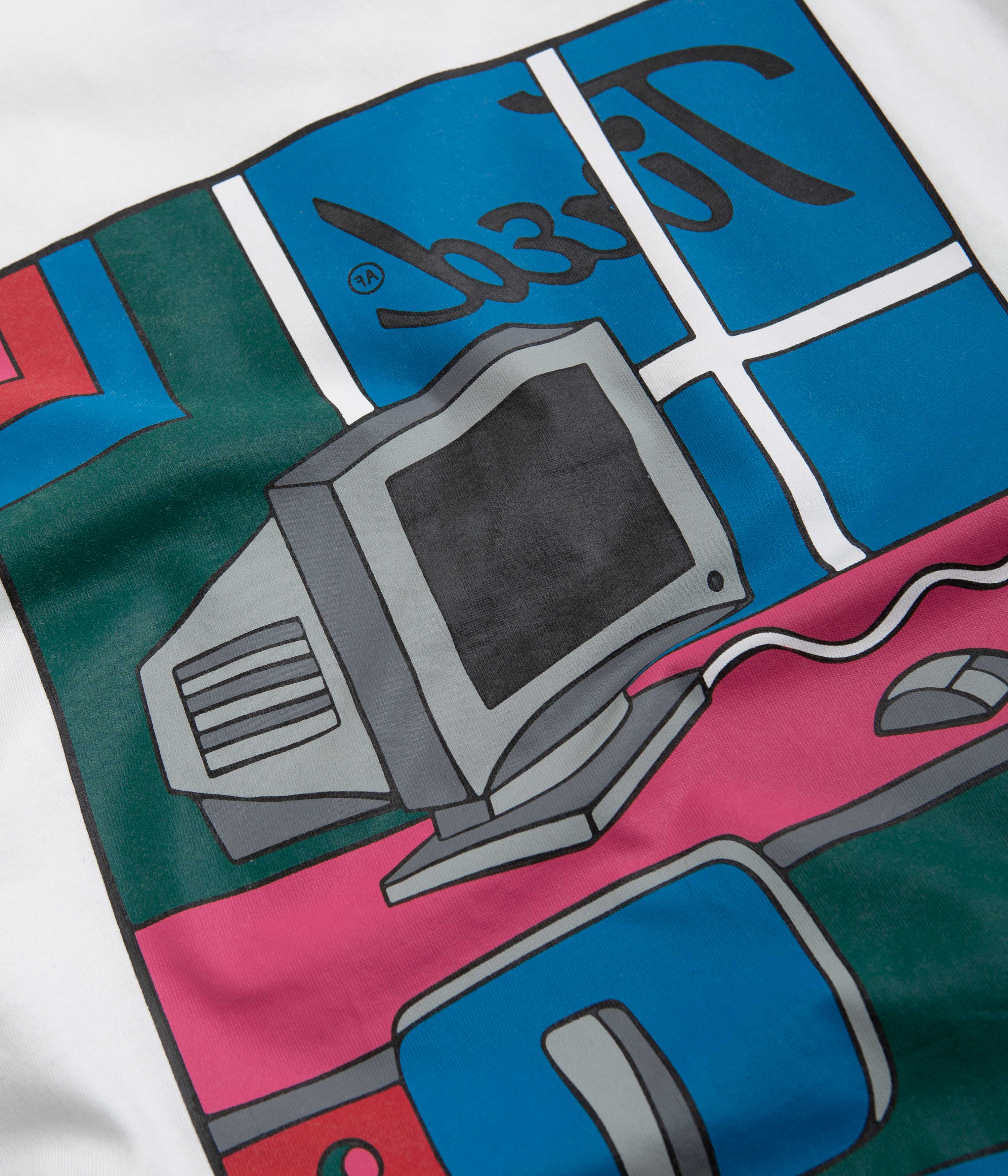 Tired Workstation Pocket T-Shirt - White - Image 5