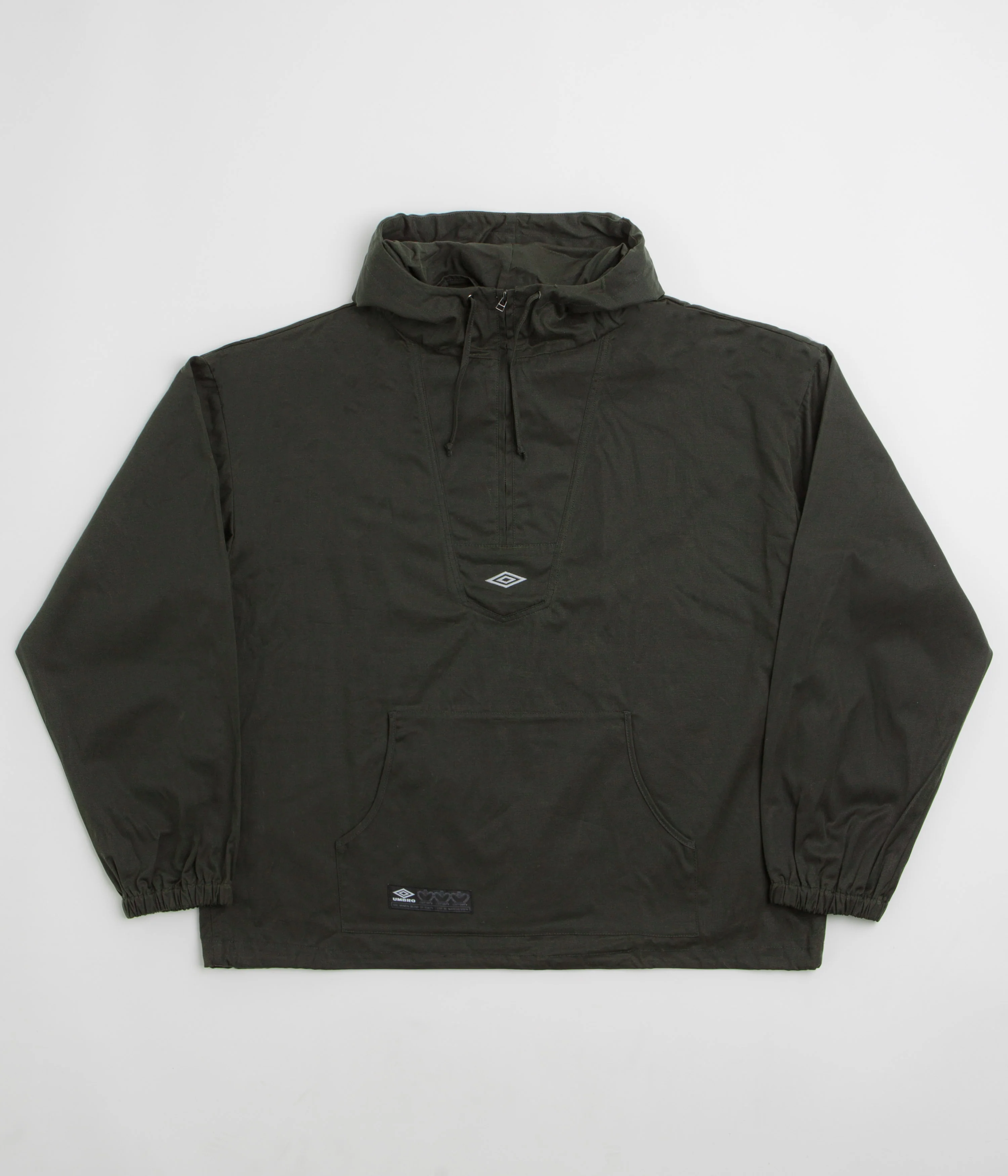 Umbro Masked Waxed Anorak - Dark Olive