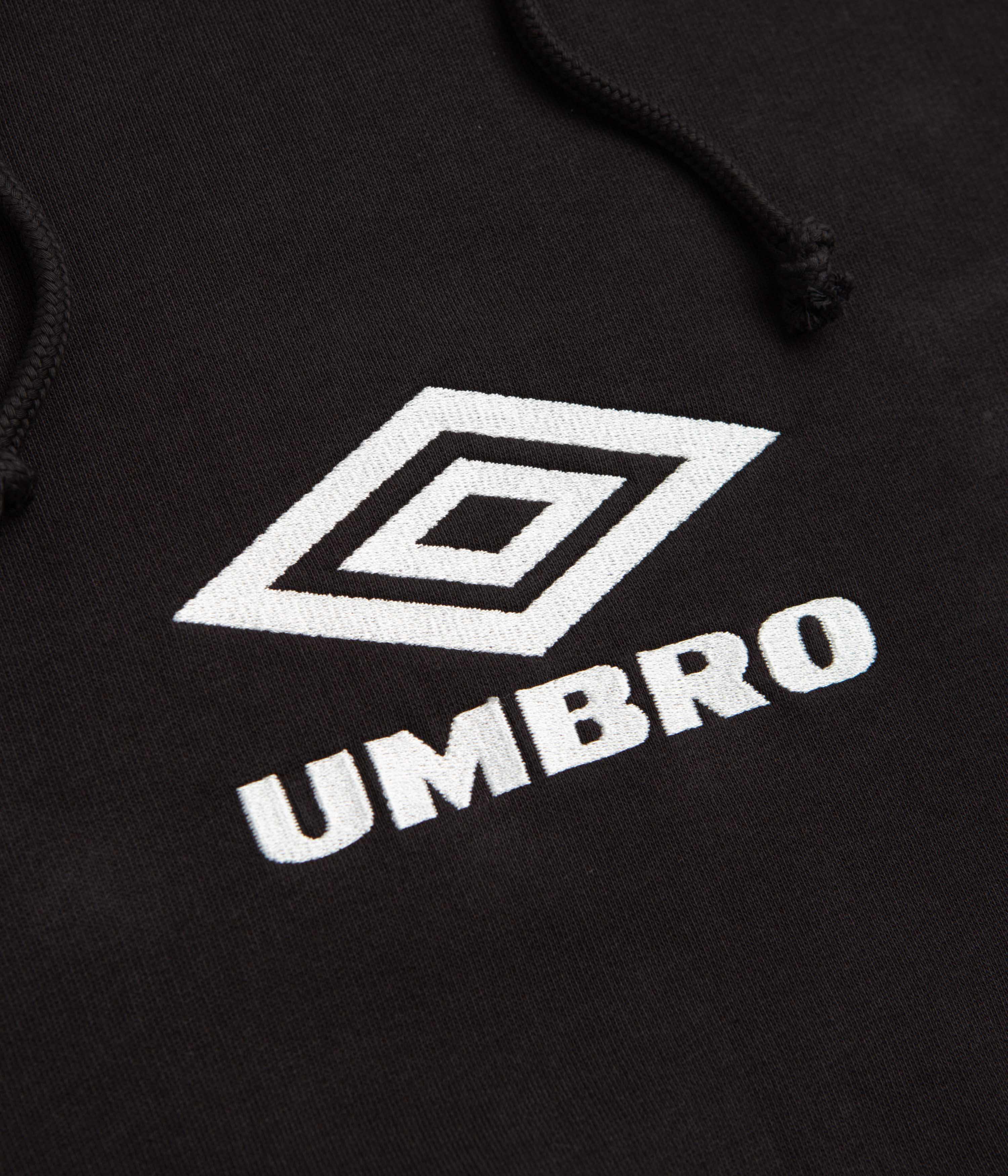 Umbro OG Logo Mask Hoodie - Washed Black / Black - Image 2