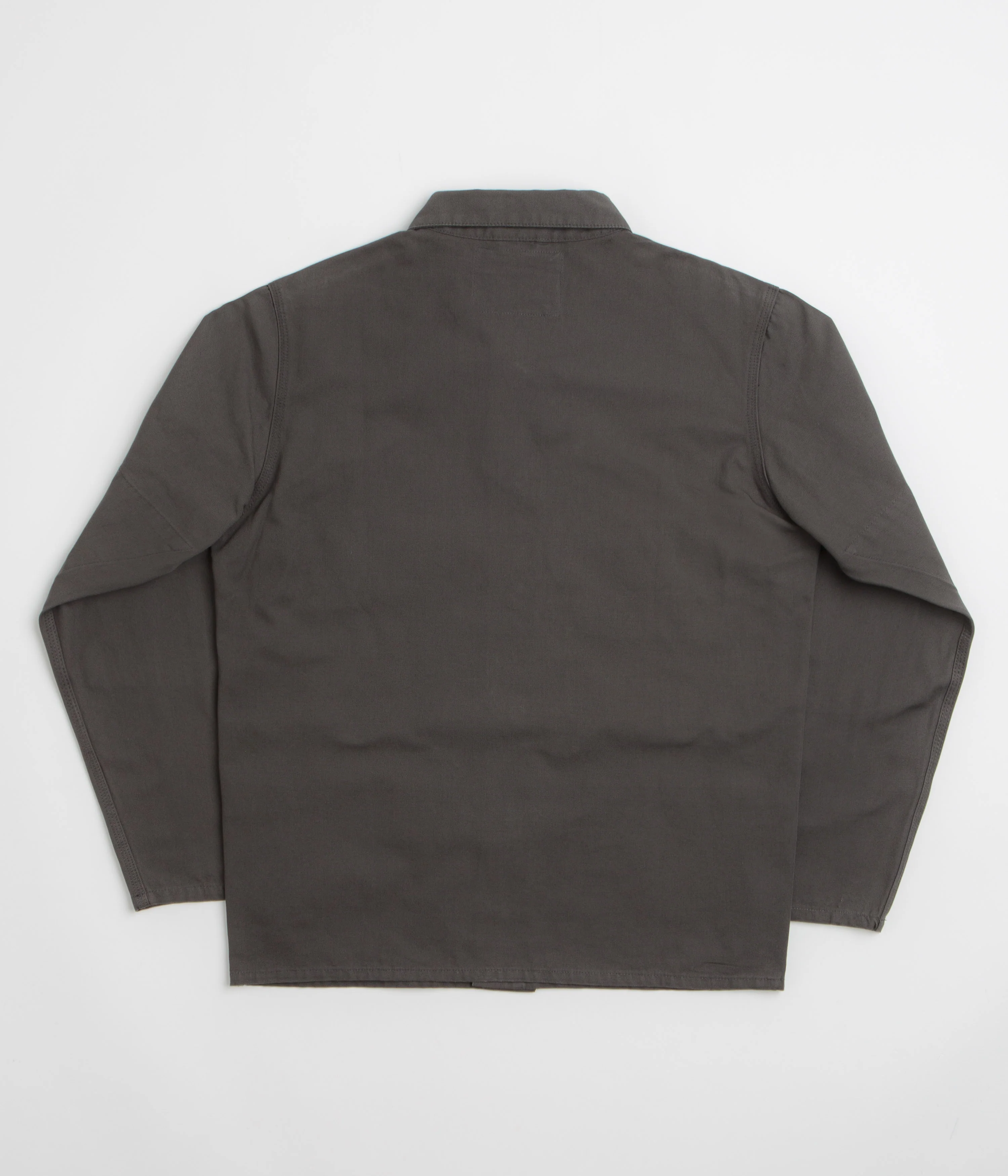 Uskees 3001 Buttoned Overshirt - Charcoal - Image 3
