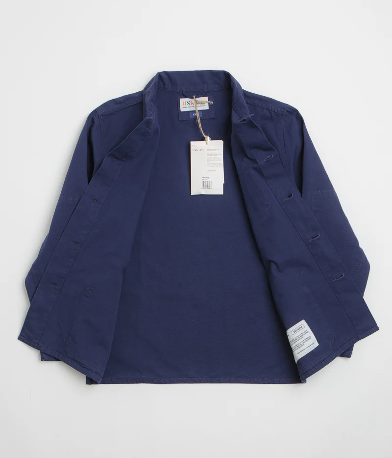 Uskees 3001 Buttoned Overshirt - Deep Indigo - Image 2