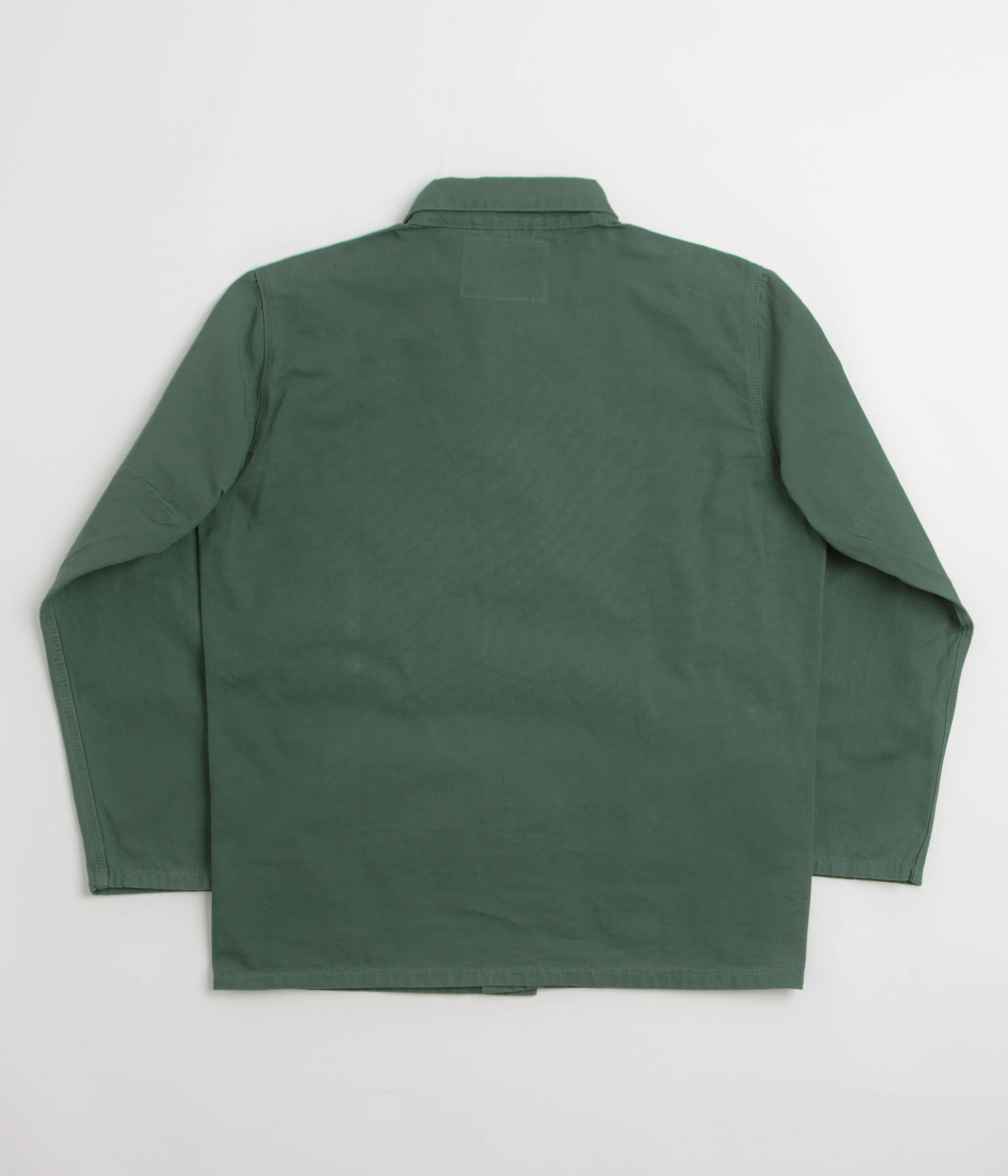 Uskees 3001 Buttoned Overshirt - Green - Image 3