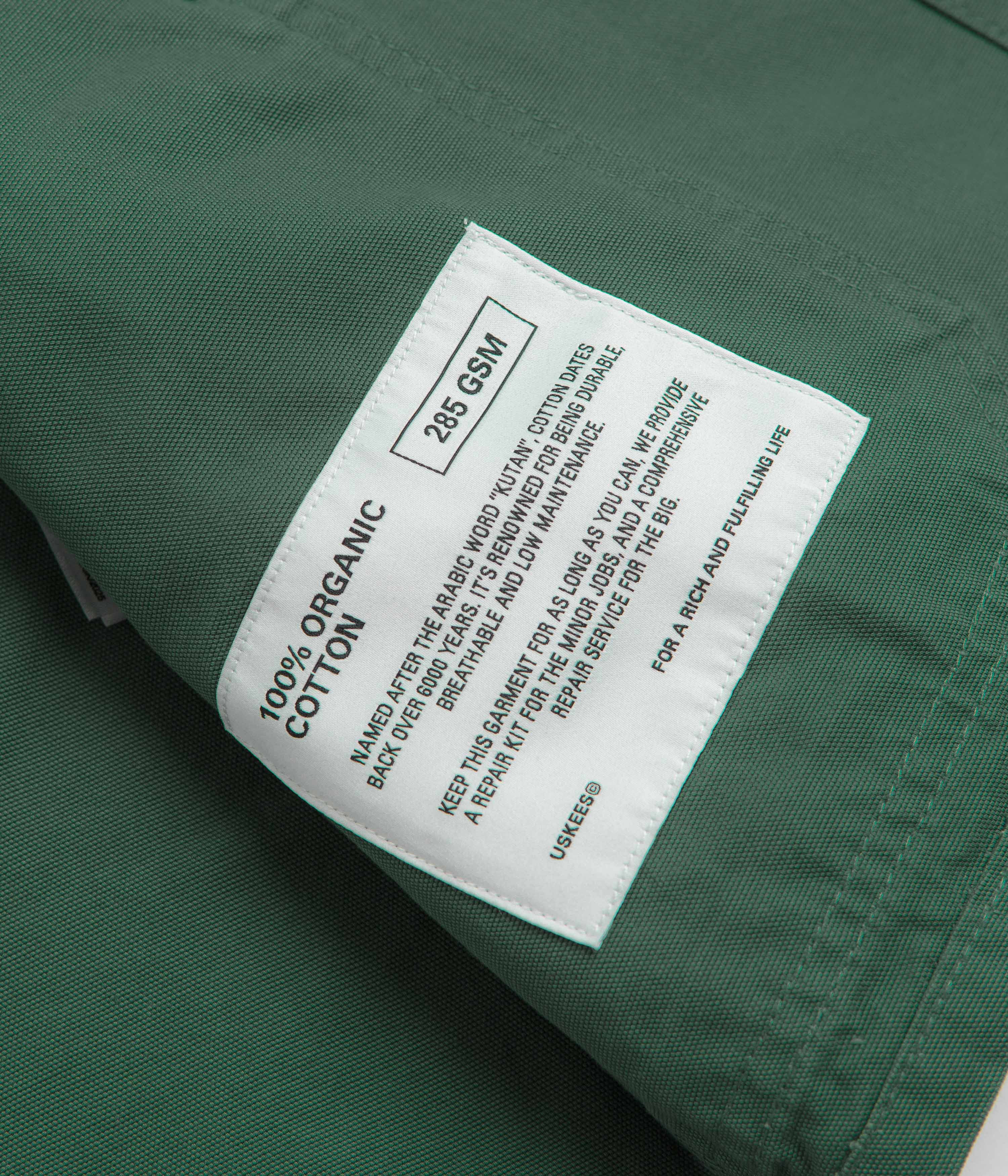 Uskees 3001 Buttoned Overshirt - Green - Image 6
