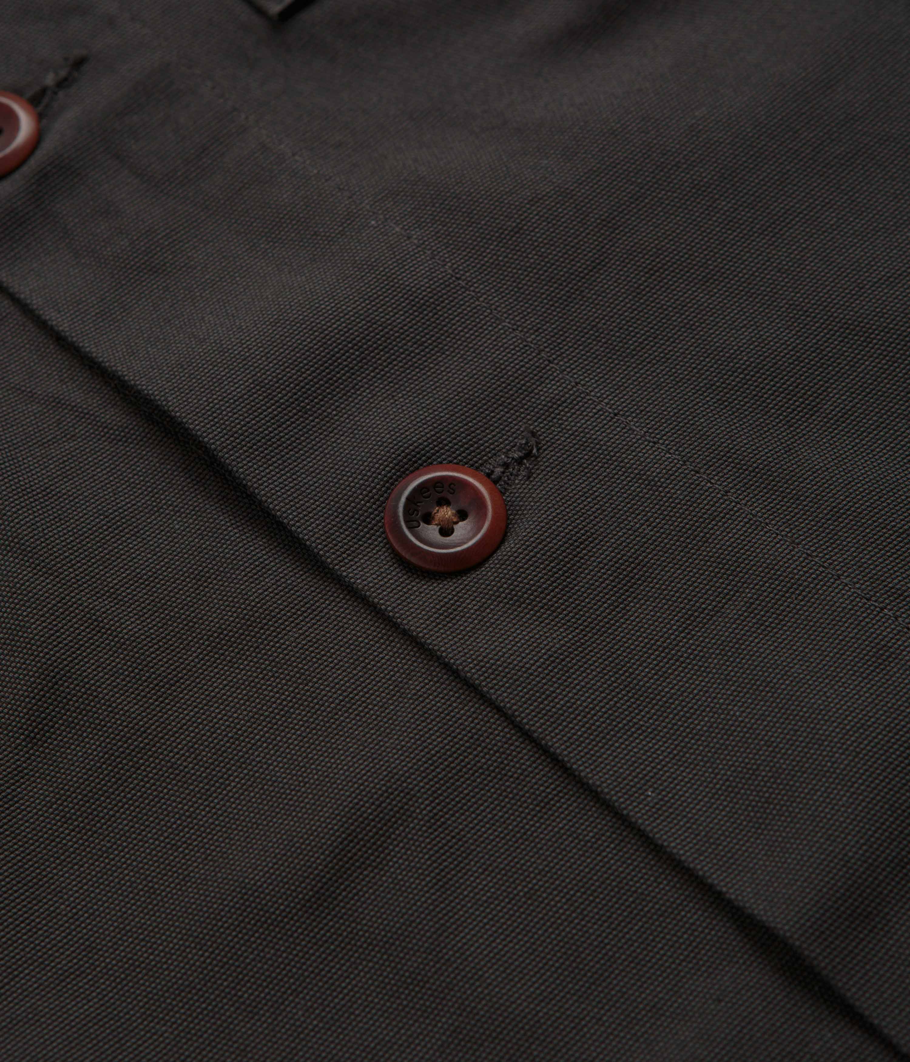 Uskees 3003 Buttoned Work Shirt - Charcoal - Image 3