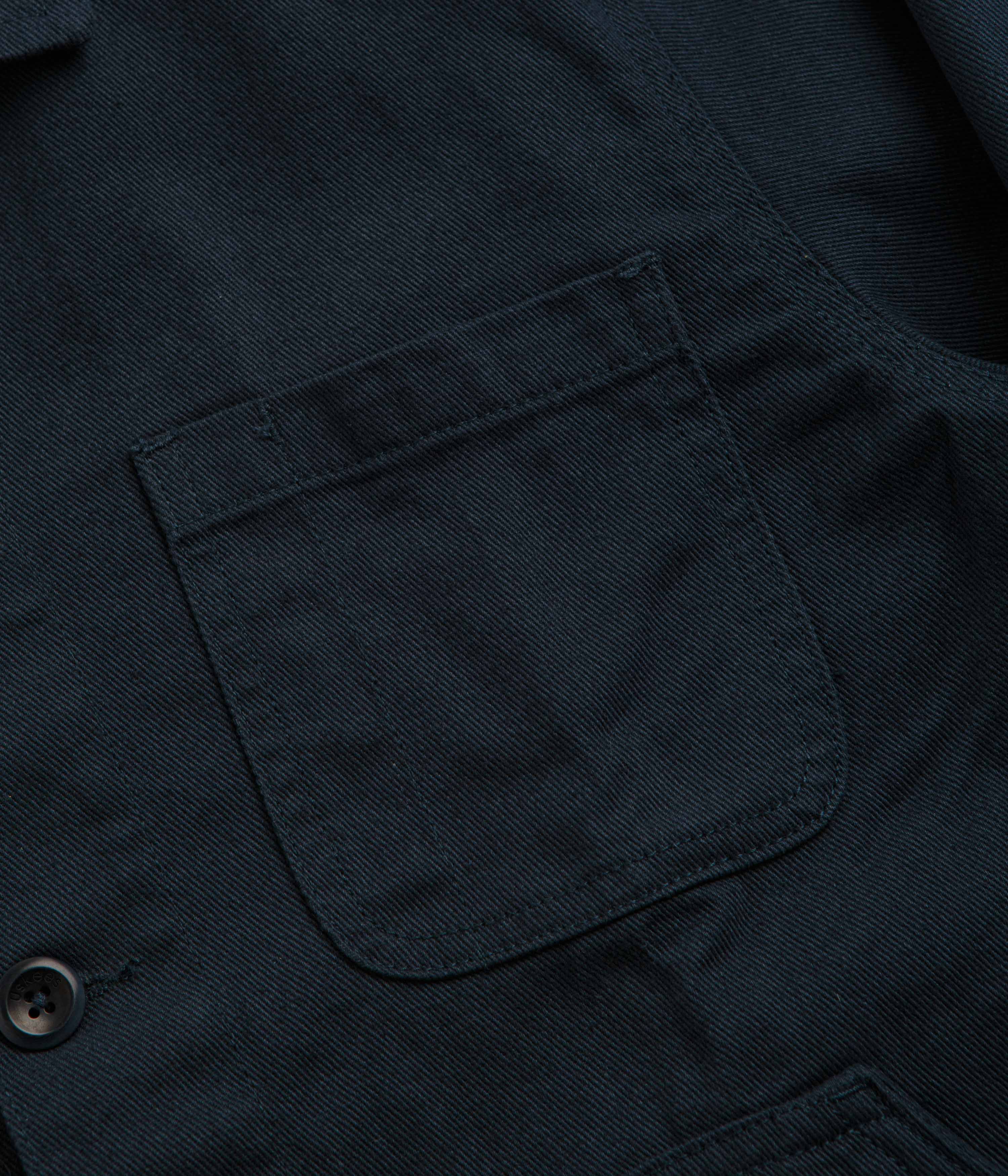 Uskees 3024 Layered Pockets Drill Overshirt - Blueberry - Image 5