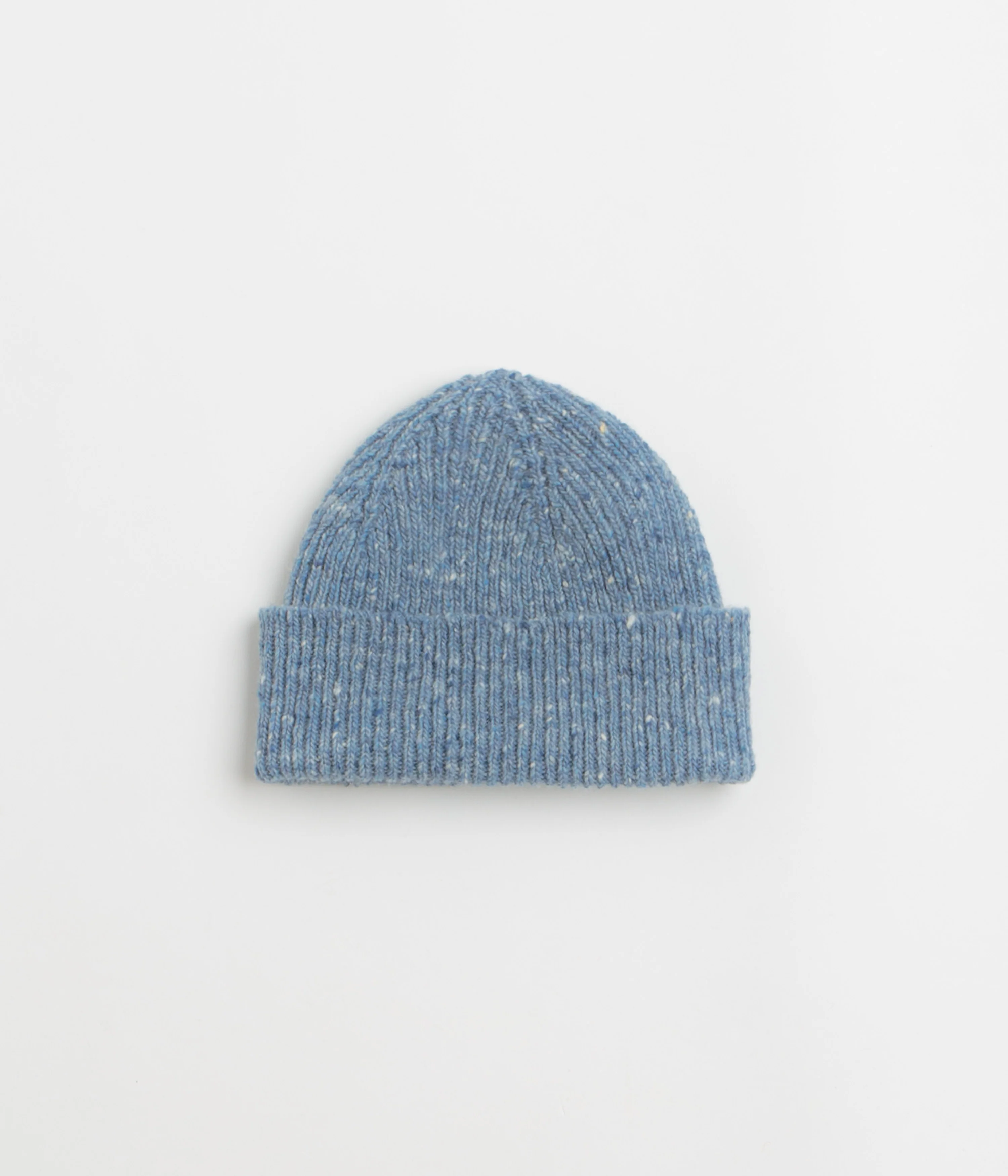 Uskees 4003 Speckled Donegal Wool Beanie - Powder Blue