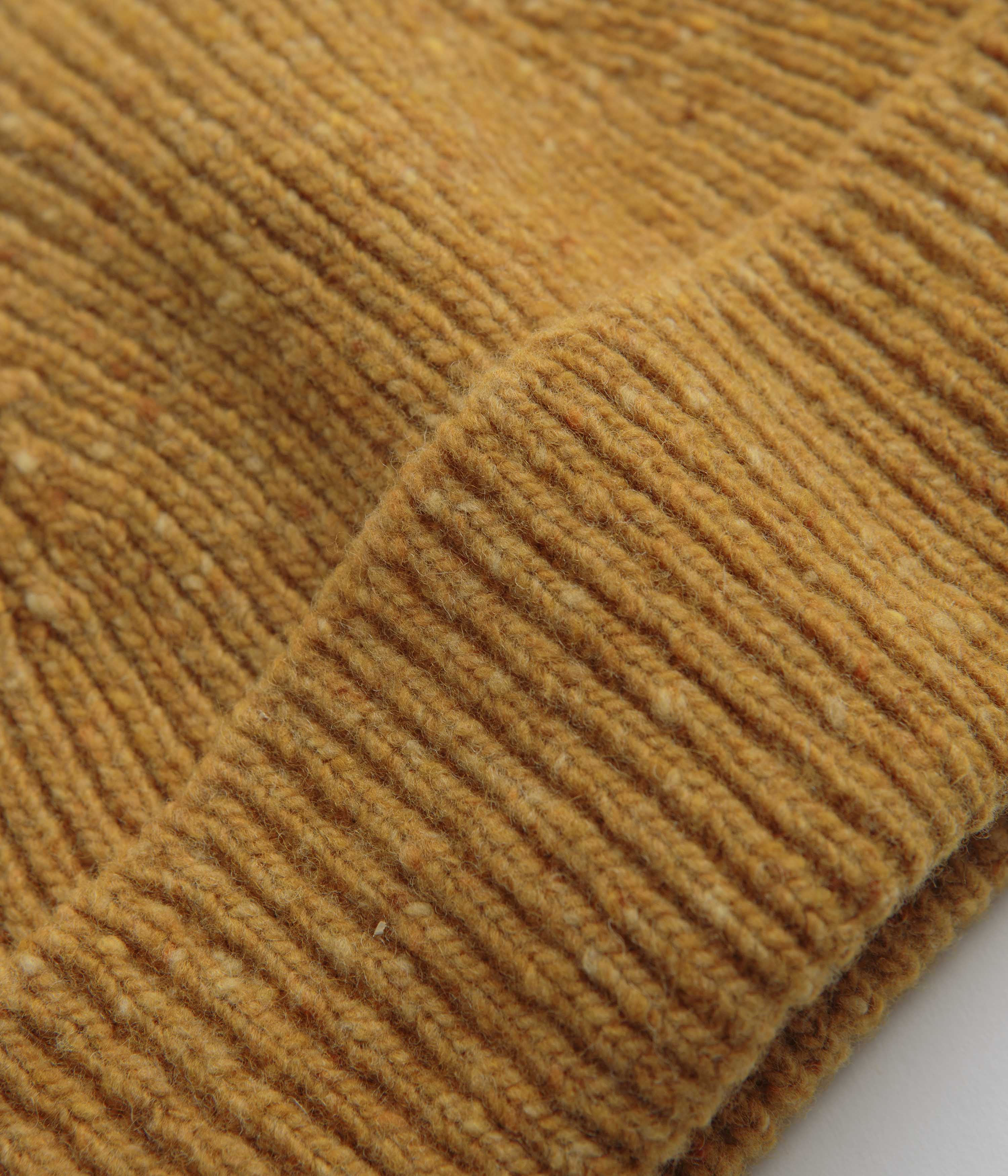 Uskees 4003 Speckled Donegal Wool Beanie - Yellow - Image 2