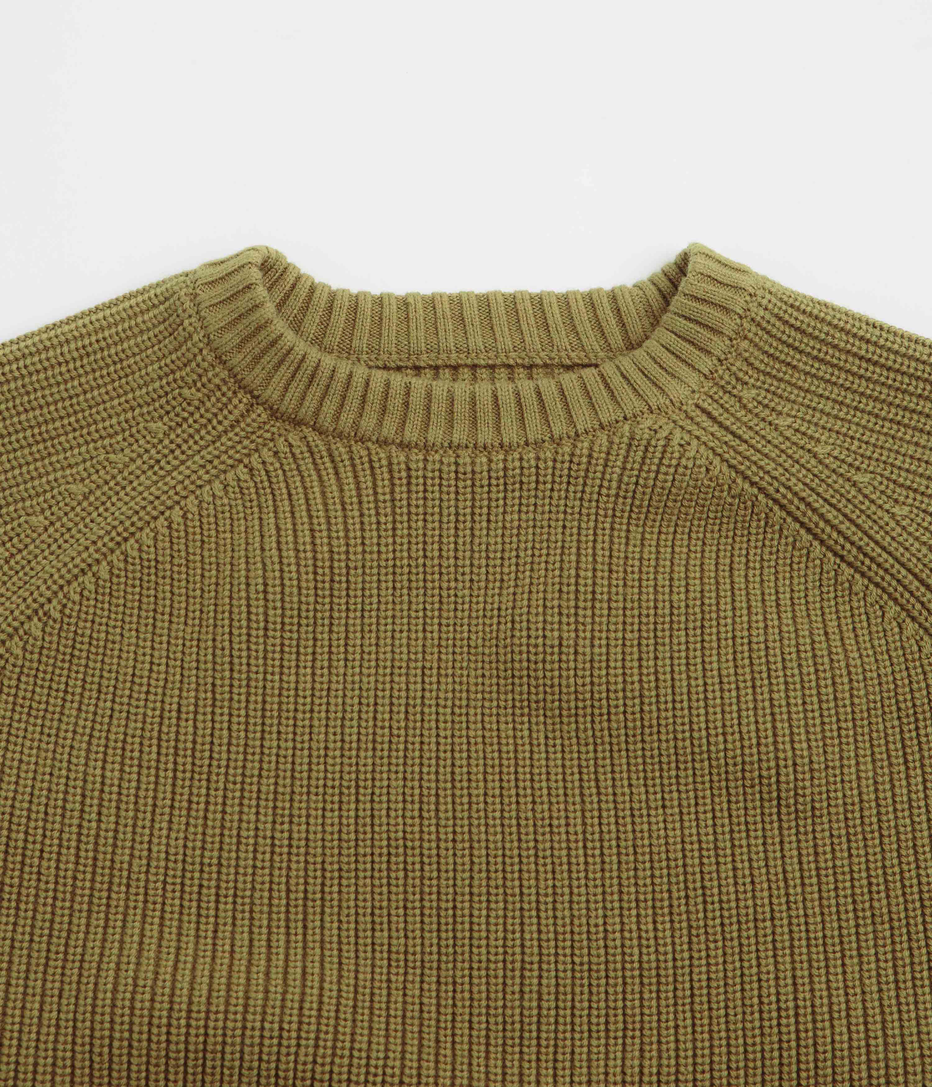 Uskees 7013 Knit Crewneck Sweatshirt - Woodland Green - Image 2