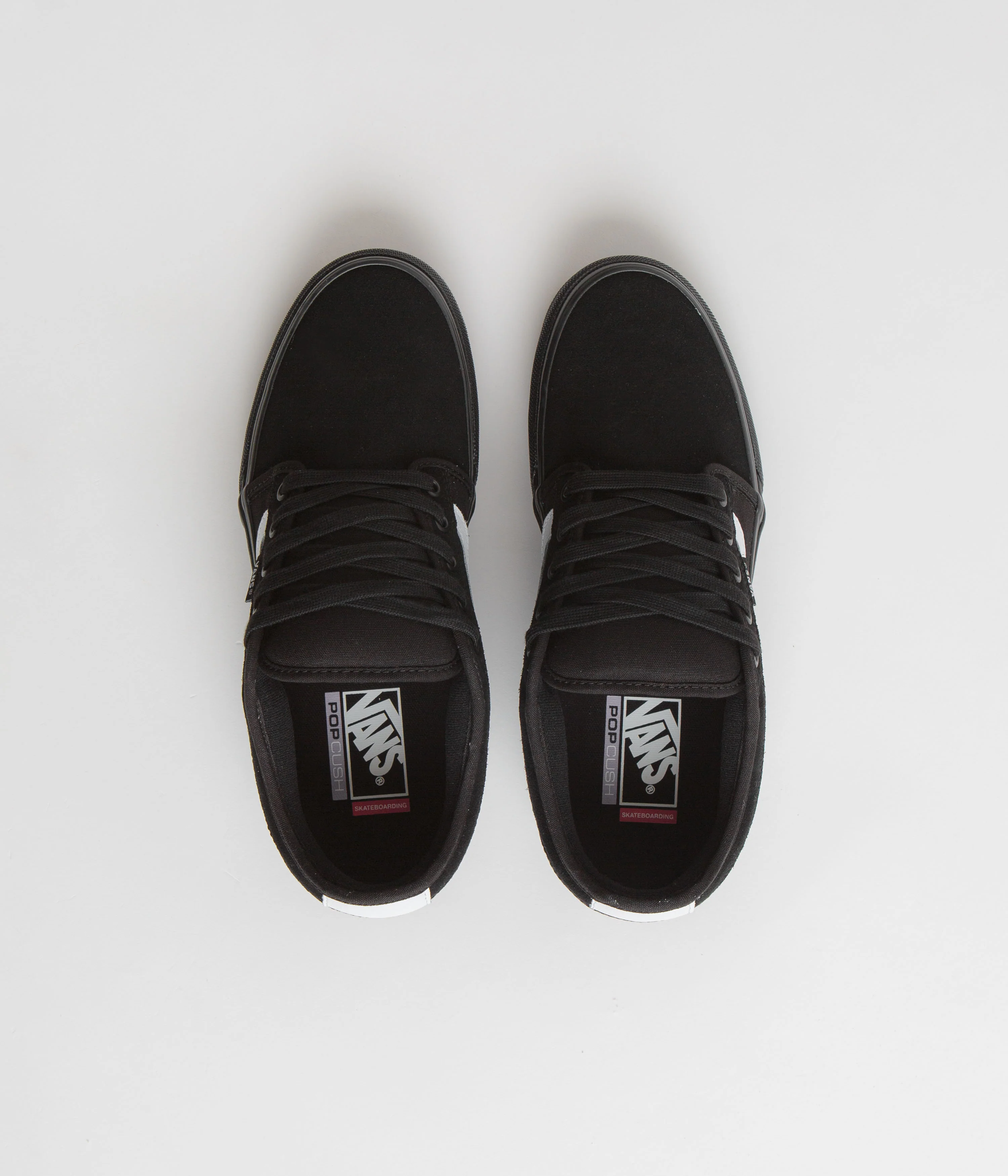 Vans Chukka Sidestripe Shoes - Black / Black / White - Image 7