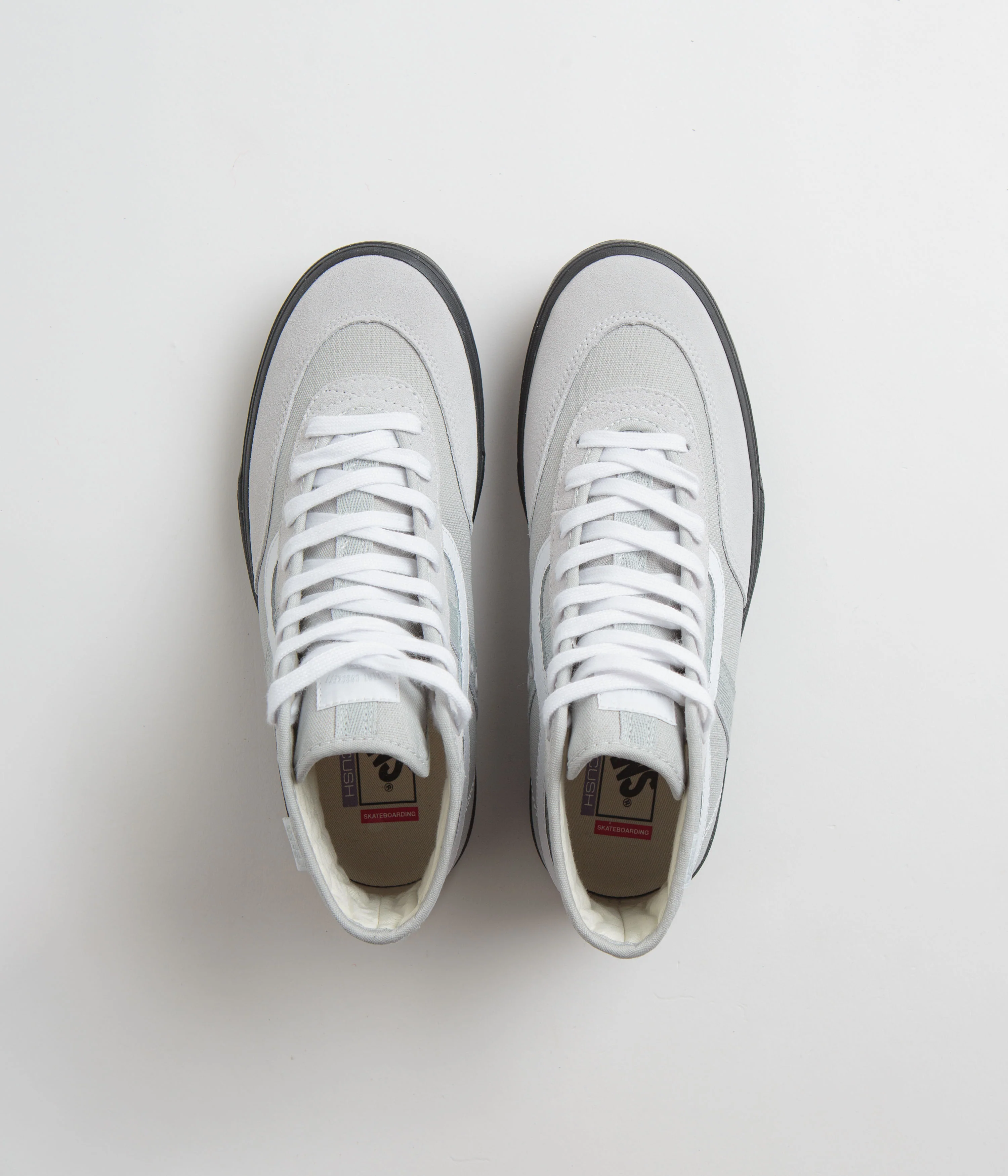 Vans Crockett High Shoes - Light Grey / Black - Image 7