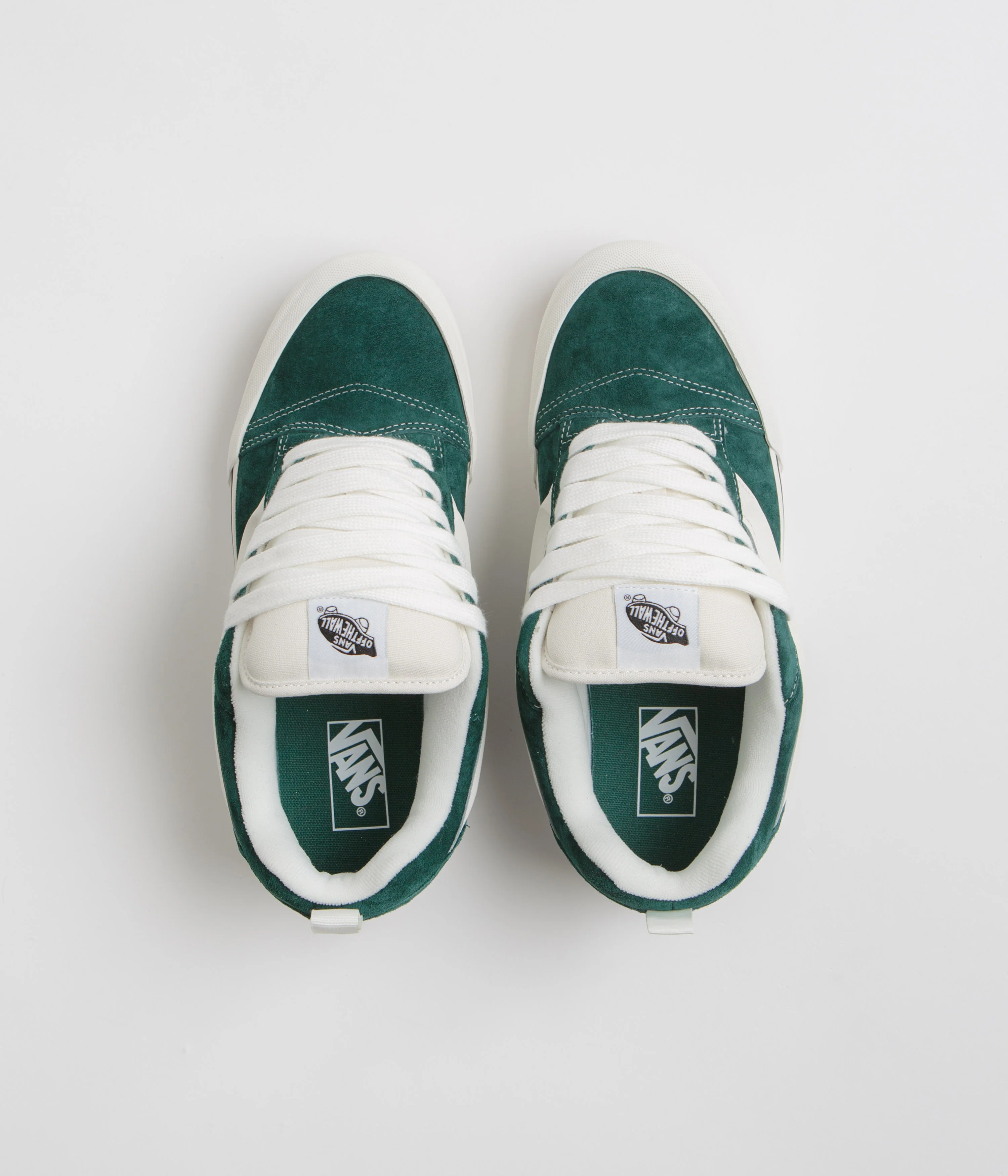 Vans Knu Skool Shoes - Pig Suede Green - Image 7