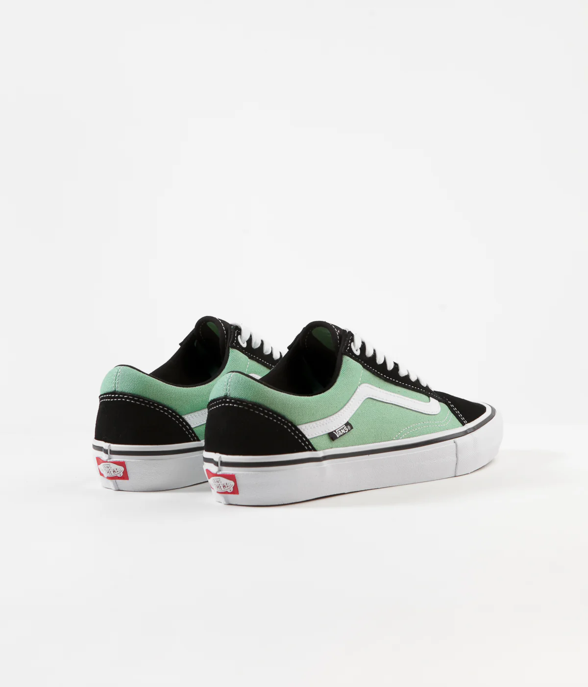 Vans Old Skool Pro Shoes - Black / Jade - Image 4