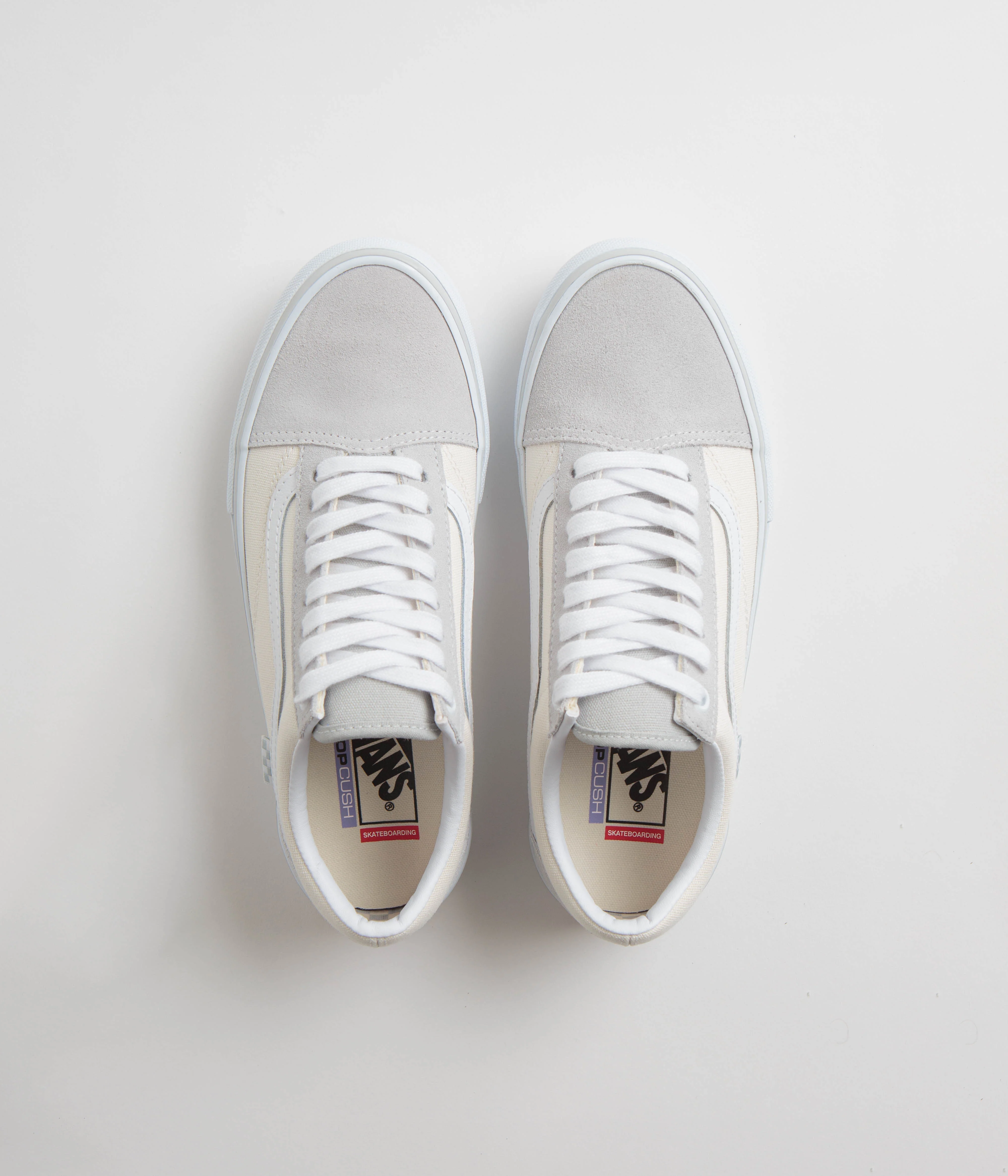 Vans Old Skool Shoes - Light Grey / White - Image 7