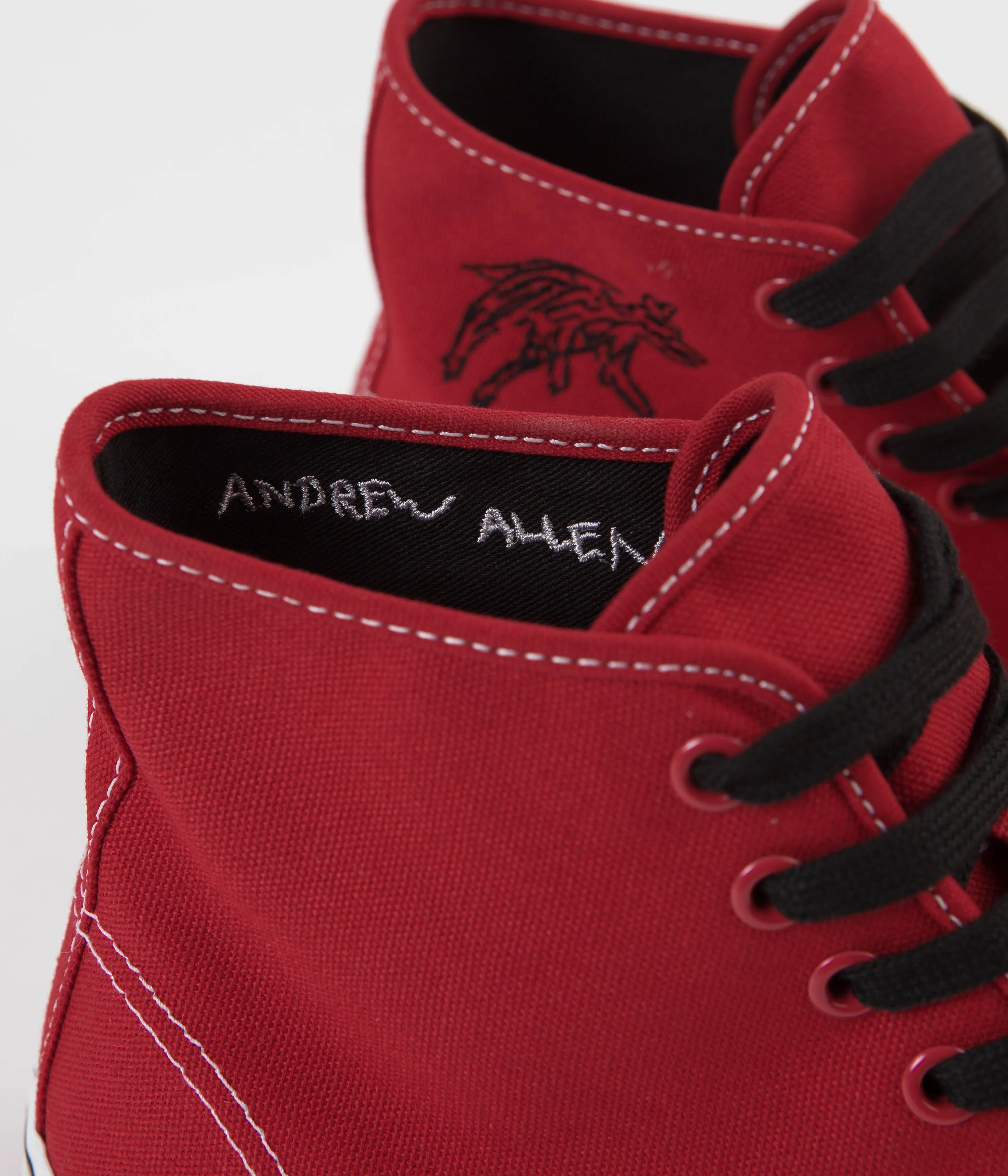 Vans Skate Authentic High LTD Shoes - (Andrew Allen) Red / Hockey - Image 4