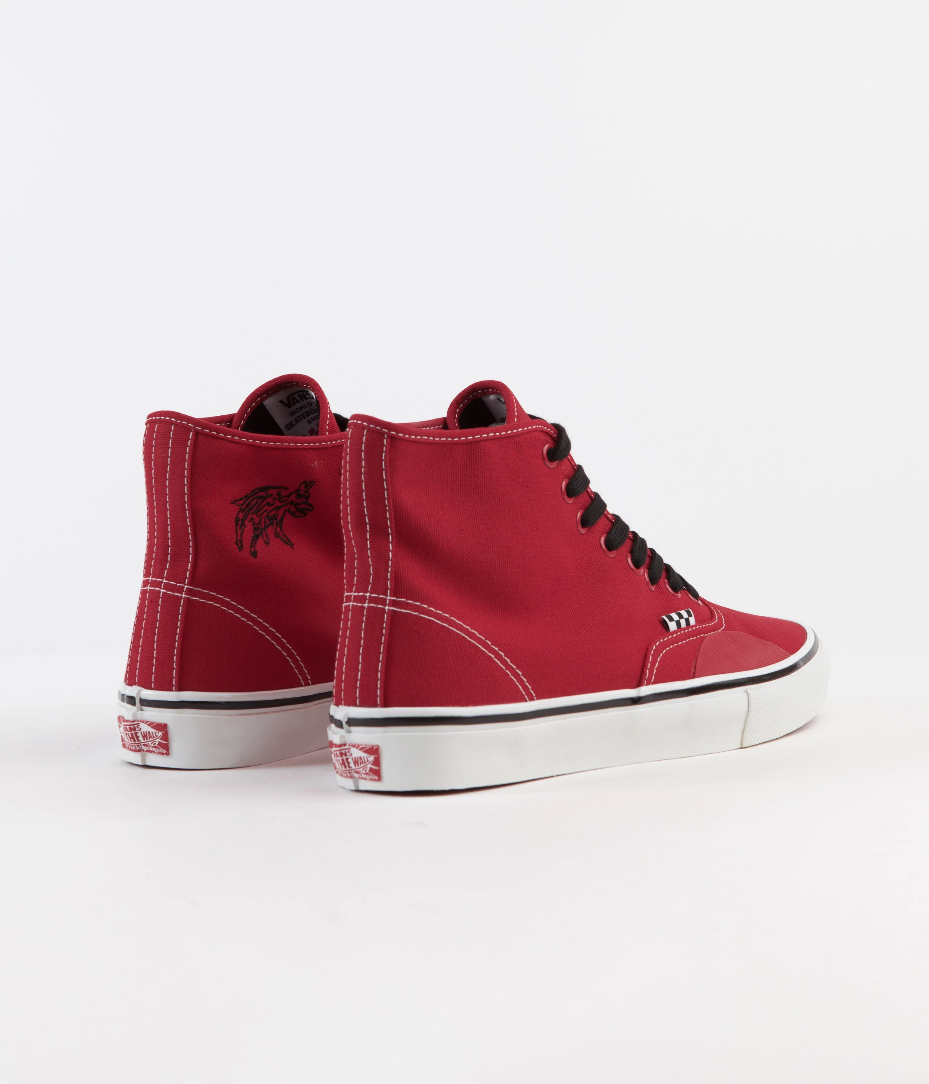 Vans Skate Authentic High LTD Shoes - (Andrew Allen) Red / Hockey - Image 5