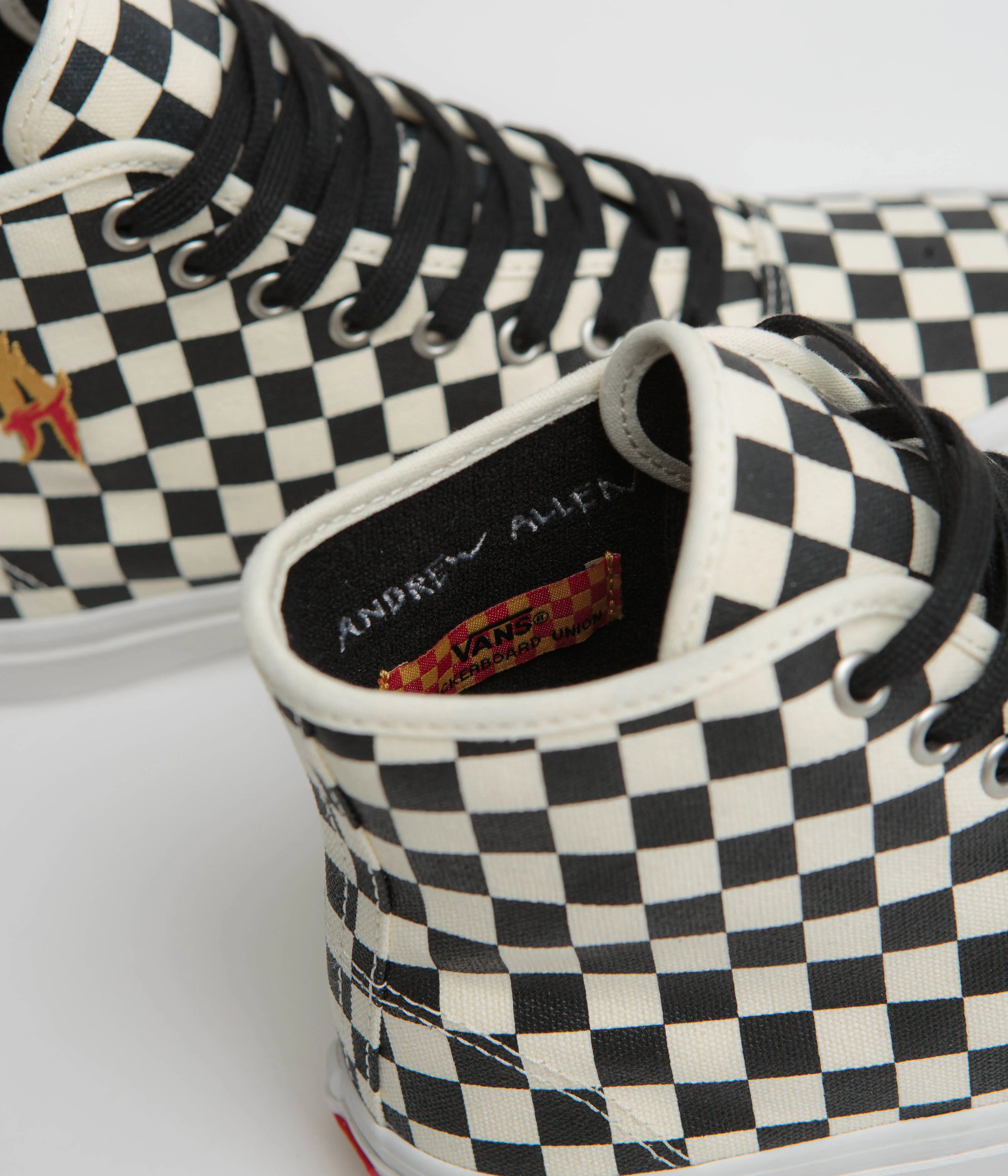 Vans Skate Authentic High Shoes - (Andrew Allen) Checkerboard - Image 9