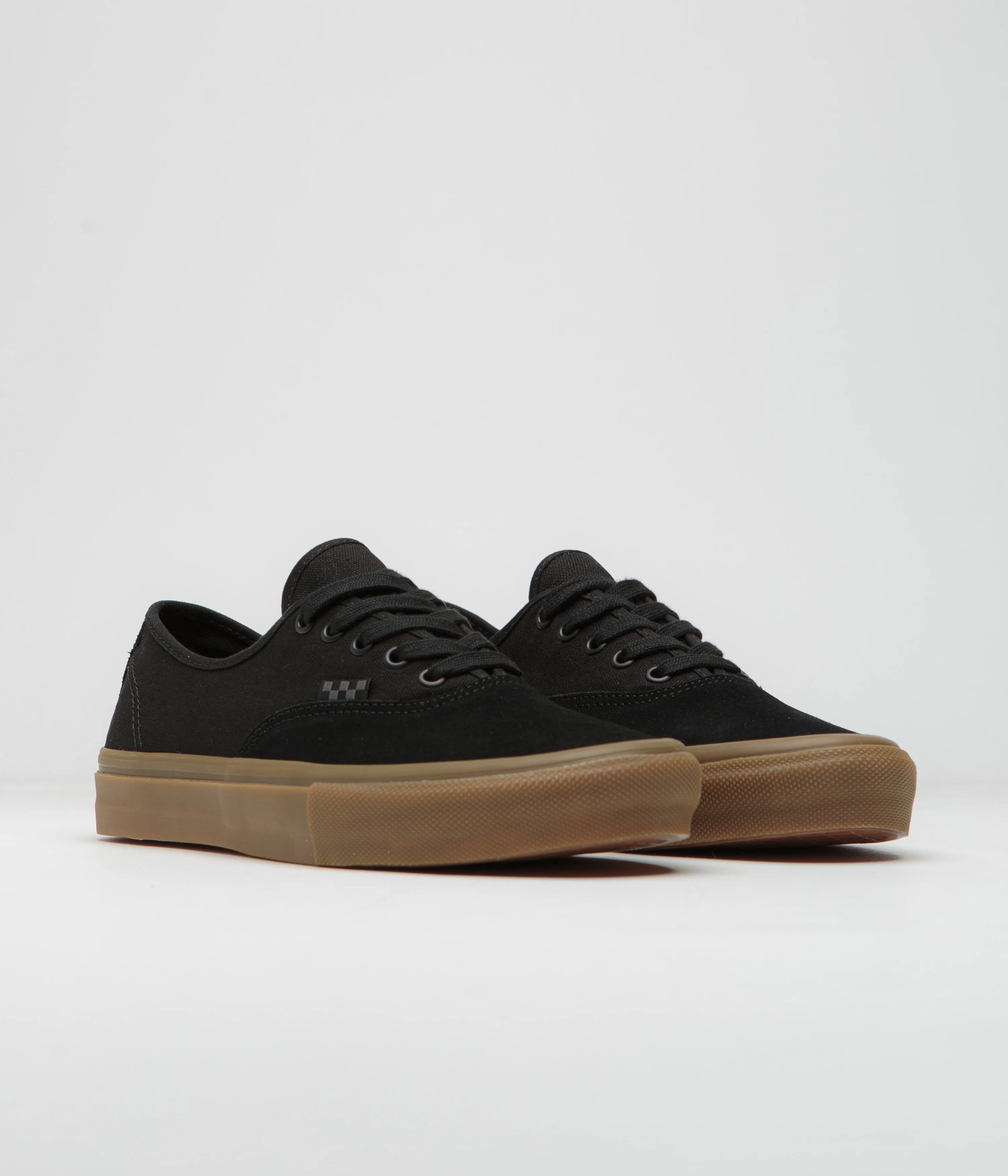 Vans Skate Authentic Shoes - Black / Black / Gum - Image 2