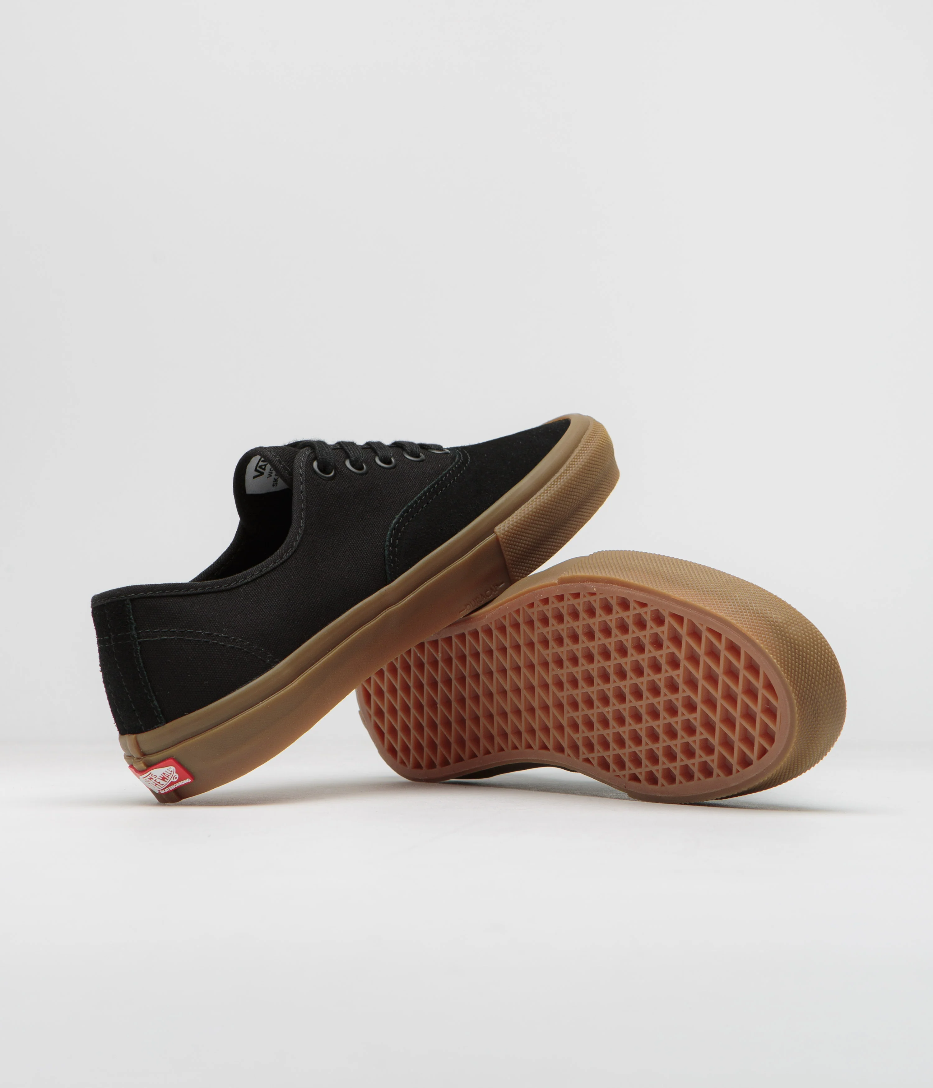 Vans Skate Authentic Shoes - Black / Black / Gum - Image 5