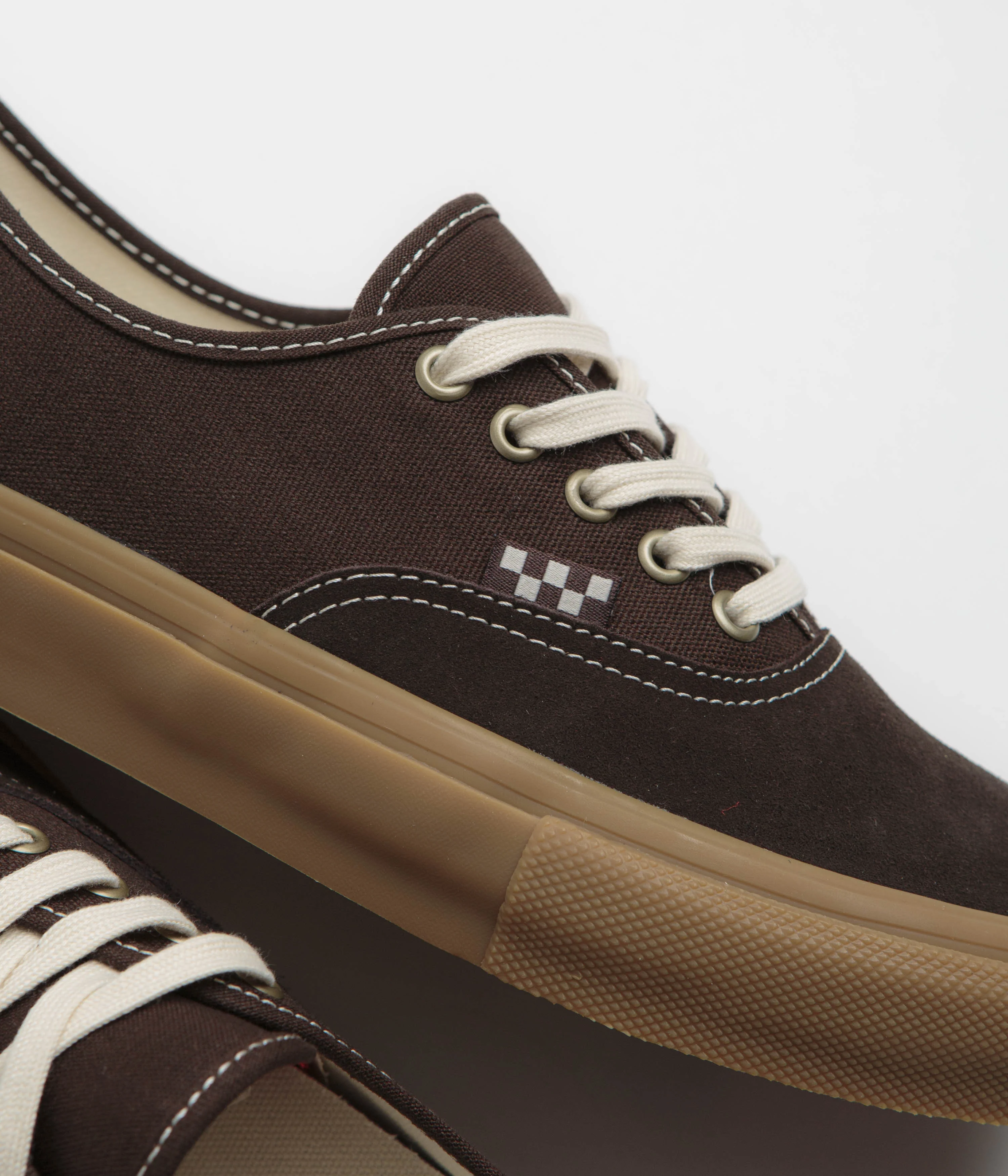 Vans Skate Authentic Shoes - Brown / Gum - Image 3
