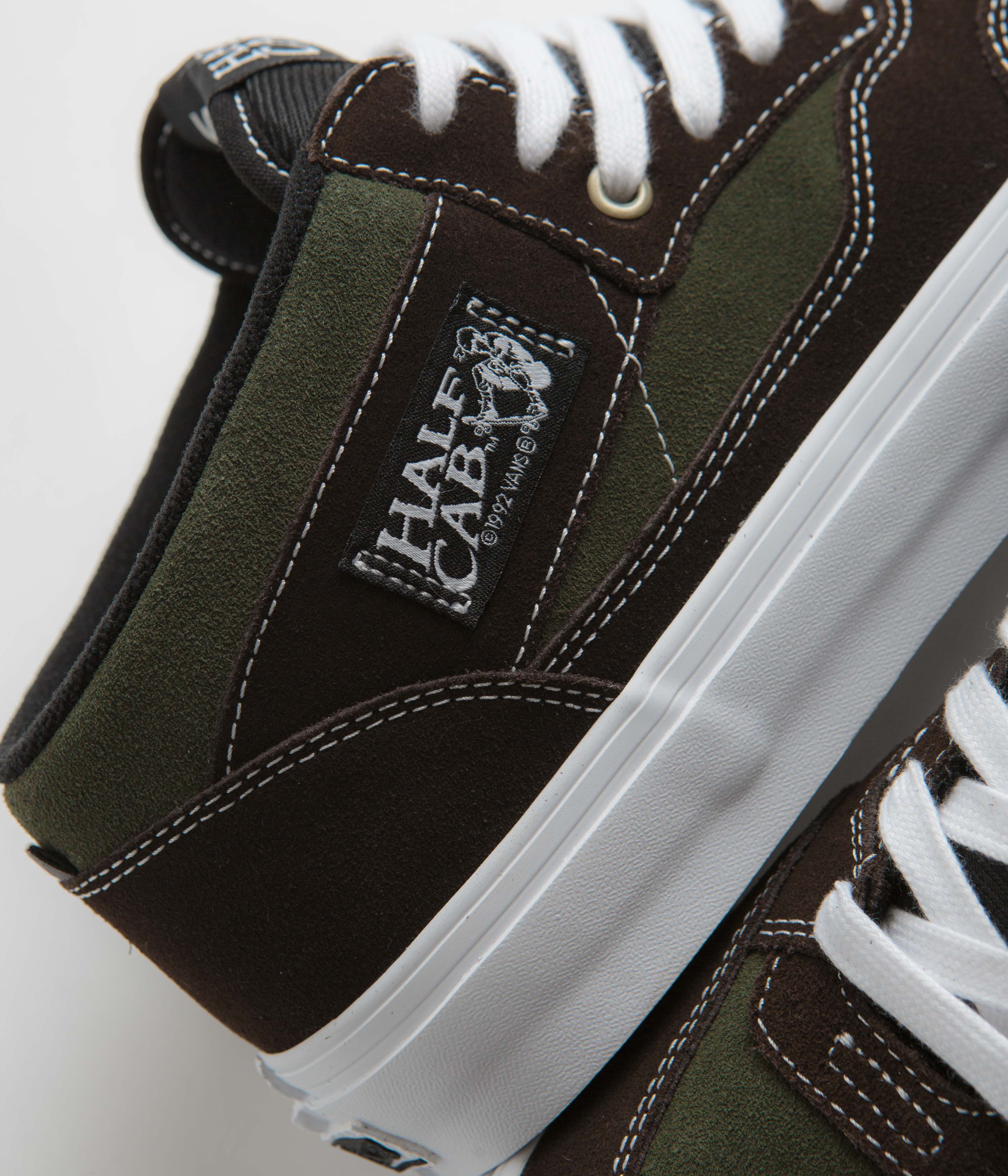 Vans Skate Half Cab '92 VCU Shoes - Dark Brown / White - Image 3
