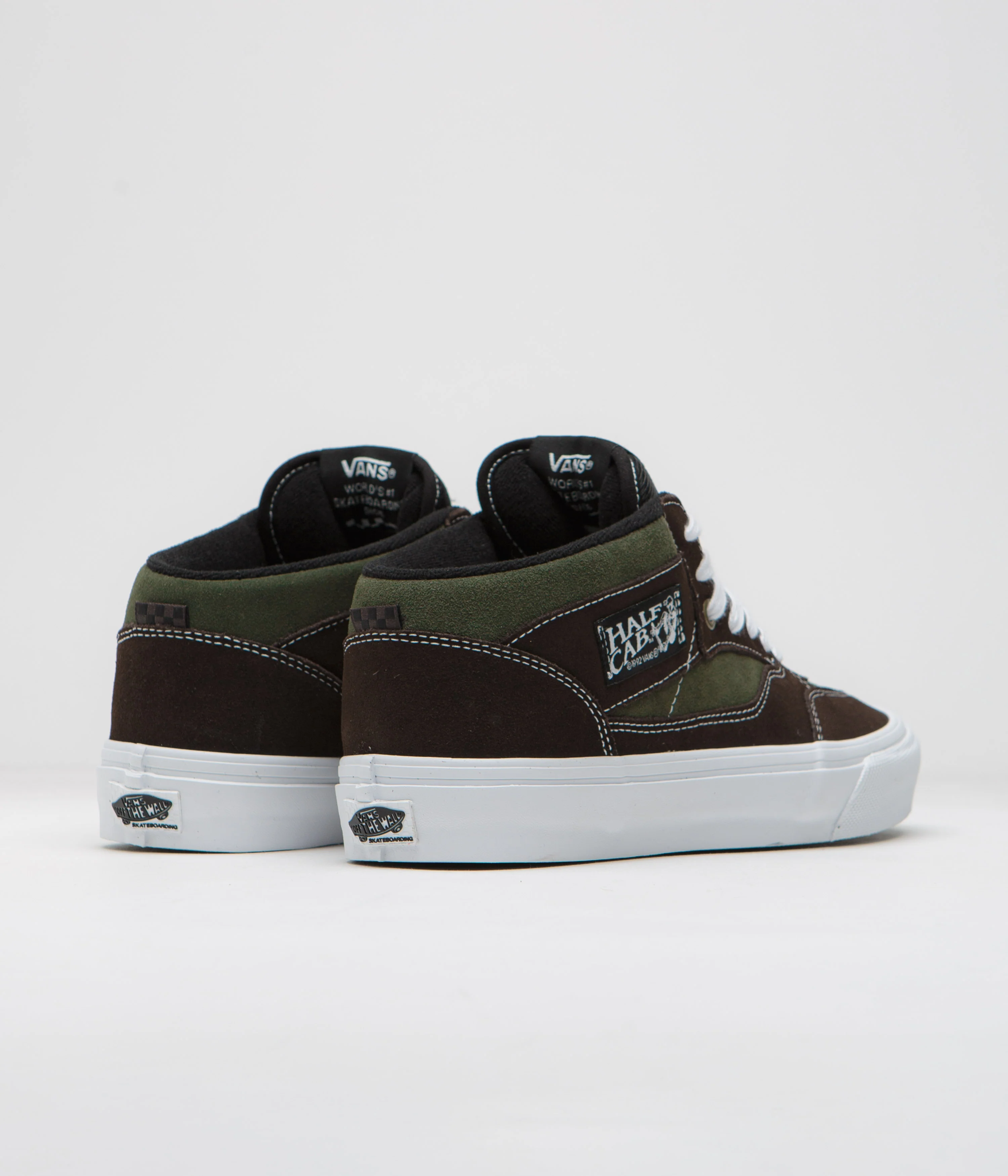 Vans Skate Half Cab '92 VCU Shoes - Dark Brown / White - Image 4