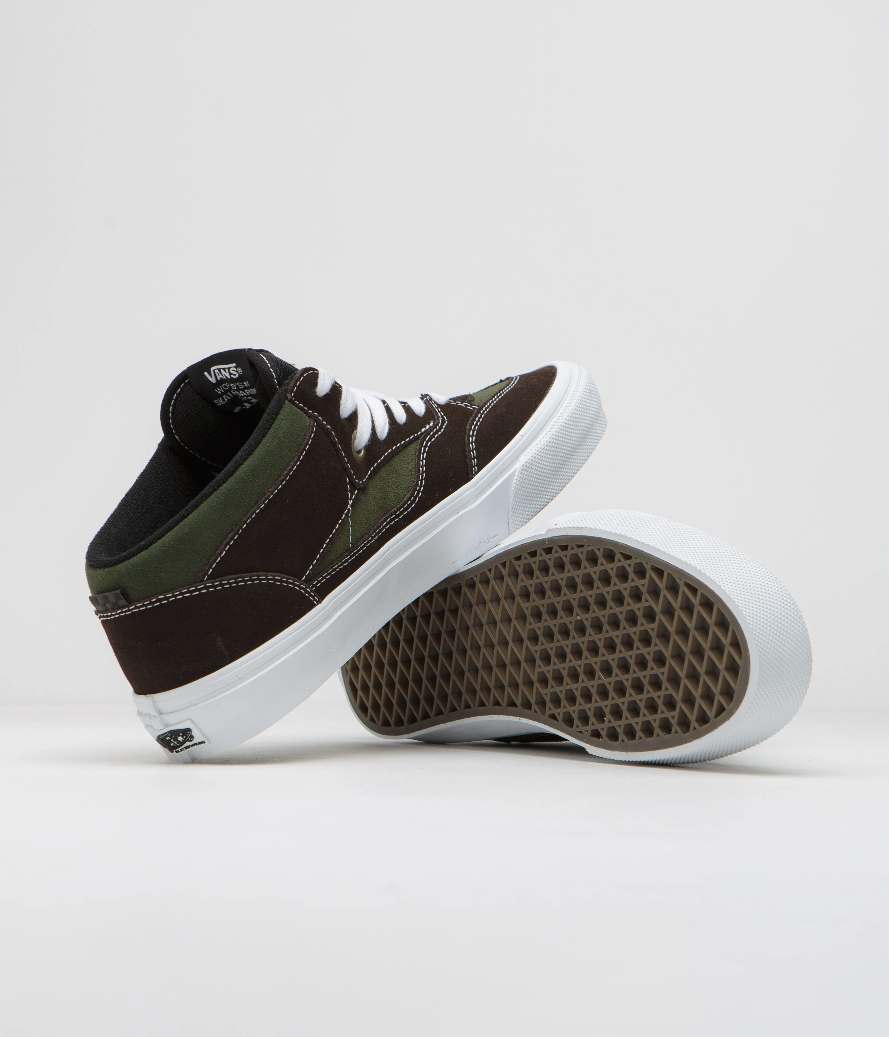 Vans Skate Half Cab '92 VCU Shoes - Dark Brown / White - Image 5