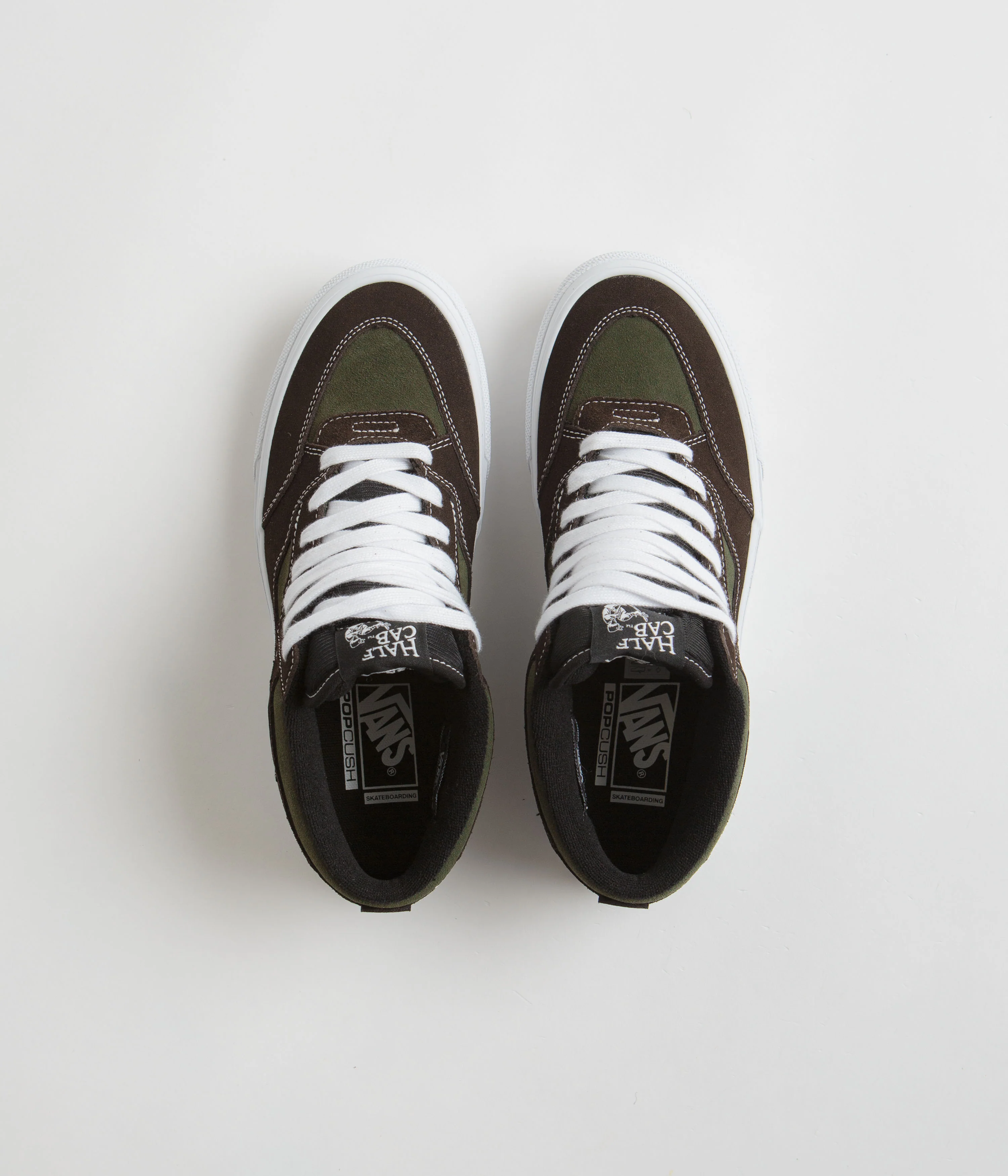 Vans Skate Half Cab '92 VCU Shoes - Dark Brown / White - Image 7