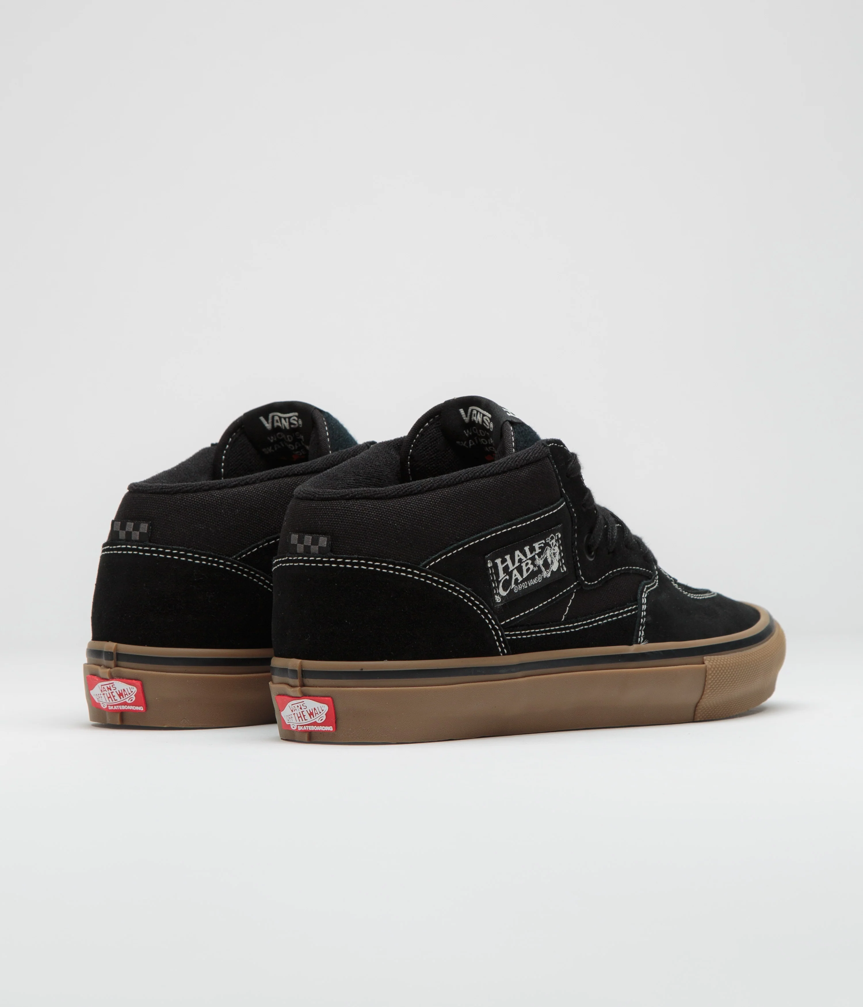 Vans Skate Half Cab Shoes - Black / Gum / White - Image 4